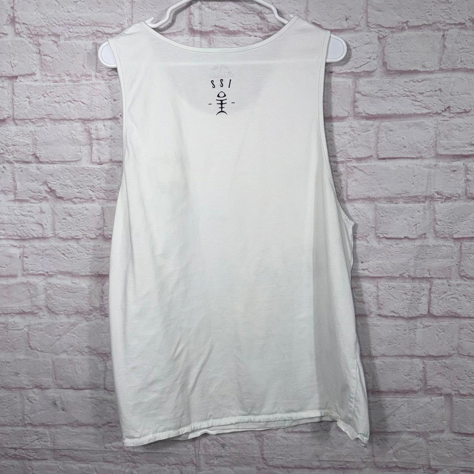 Other South Seas Islander White Cotton Tank Top XL Size US XL / EU 56 / 4 - 6 Thumbnail