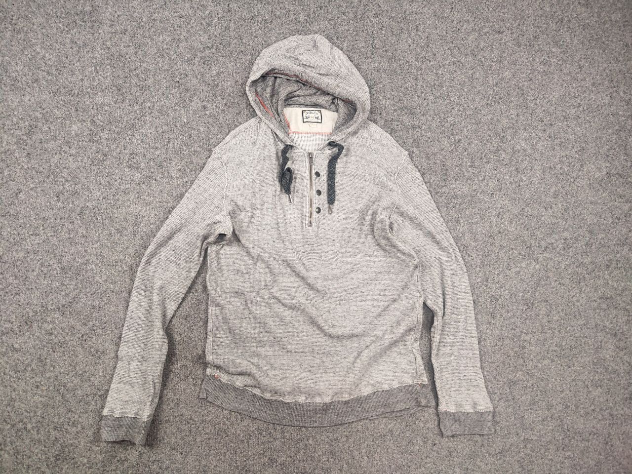 Diesel Vintage Diesel Logo Y2K Grey Cotton Structure Zip Hoodie Size US L / EU 52-54 / 3 - 9 Thumbnail
