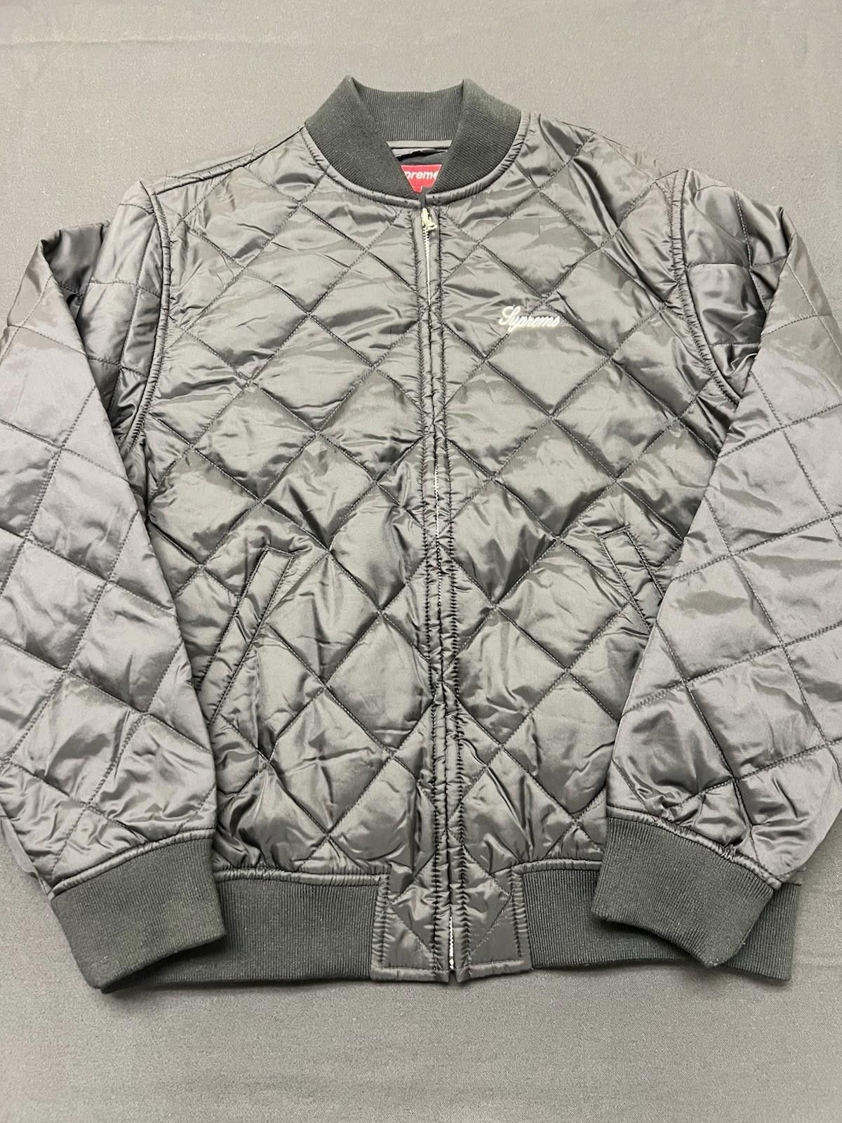 Supreme SS16 Supreme Sequin Patch Quilted Bomber Jacket Black M Size US M / EU 48-50 / 2 - 7 Thumbnail