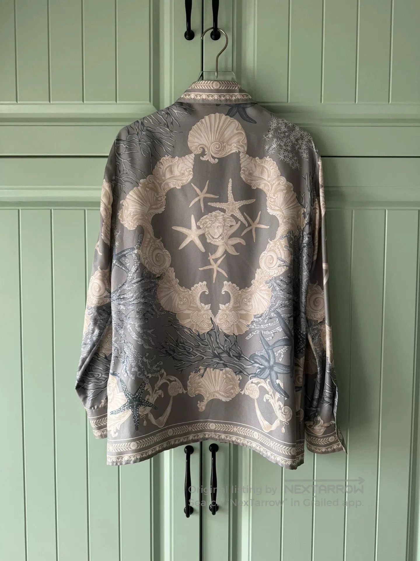 Versace Versace Starfish Shell Print Silk Shirt. Size XS / US 0-2 / IT 36-38 - 2 Thumbnail
