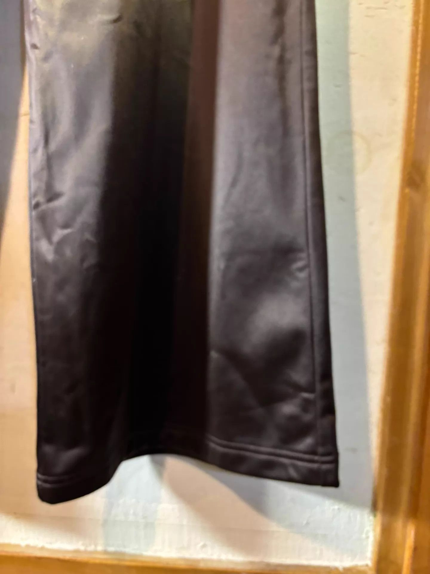 Martine Rose Martine Rose New Wide Leg Dark Brown Shiny Trousers Size M Size US 32 / EU 48 - 5 Thumbnail
