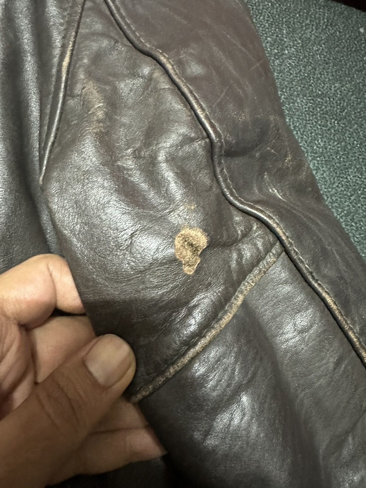 Vintage Vintage 70s-80s A2 flyers leather jacket Size US L / EU 52-54 / 3 - 6 Thumbnail
