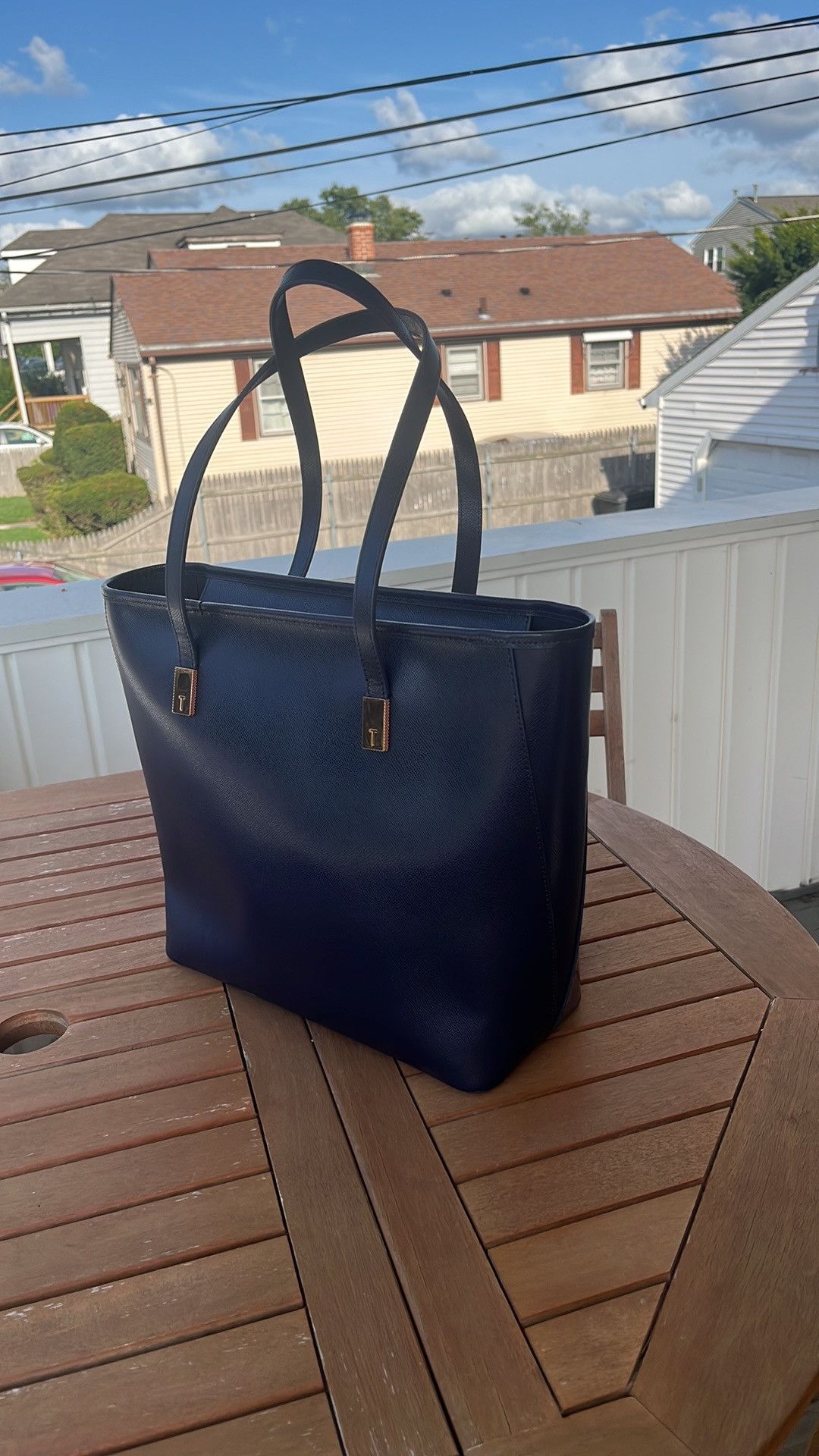 Ted Baker Ted Baker Navy blue floral handbag with matching wallet Size ONE SIZE - 3 Thumbnail