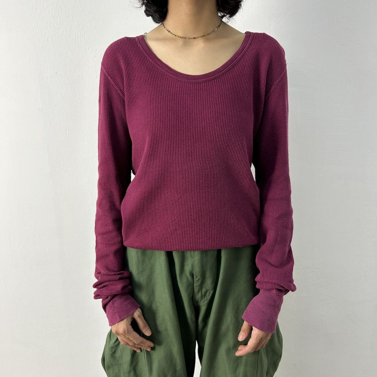 Attachment × Japanese Brand × Kazuyuki Kumagai Attachment Kazuyuki Kumagai Attachment - Waffle Top Size M / US 6-8 / IT 42-44 - 1 Thumbnail
