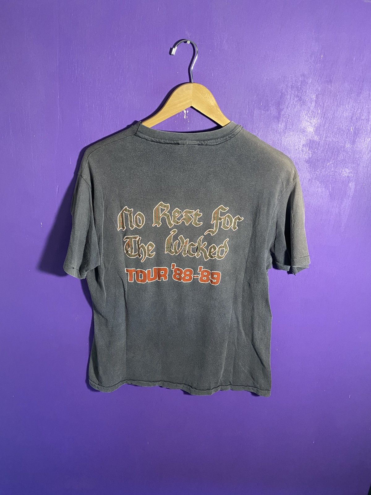 Band Tees Vintage 88/89 Ozzy Osbourne no rest for the wicked tour tee Size US M / EU 48-50 / 2 - 2 Thumbnail