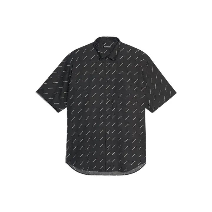 Balenciaga Balenciaga Logo Short Sleeve Shirt for Men Size US M / EU 48-50 / 2 - 1 Thumbnail