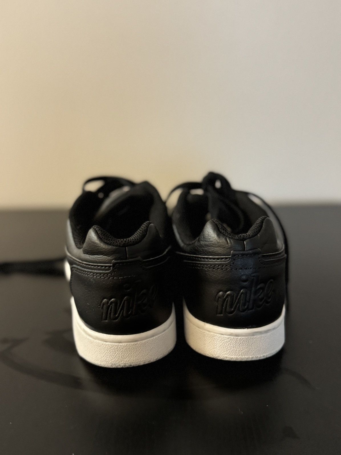 Nike Nike Ebernon Low Black White Athletic Shoes Women's Size 8 Size US 8 / IT 38 - 4 Thumbnail