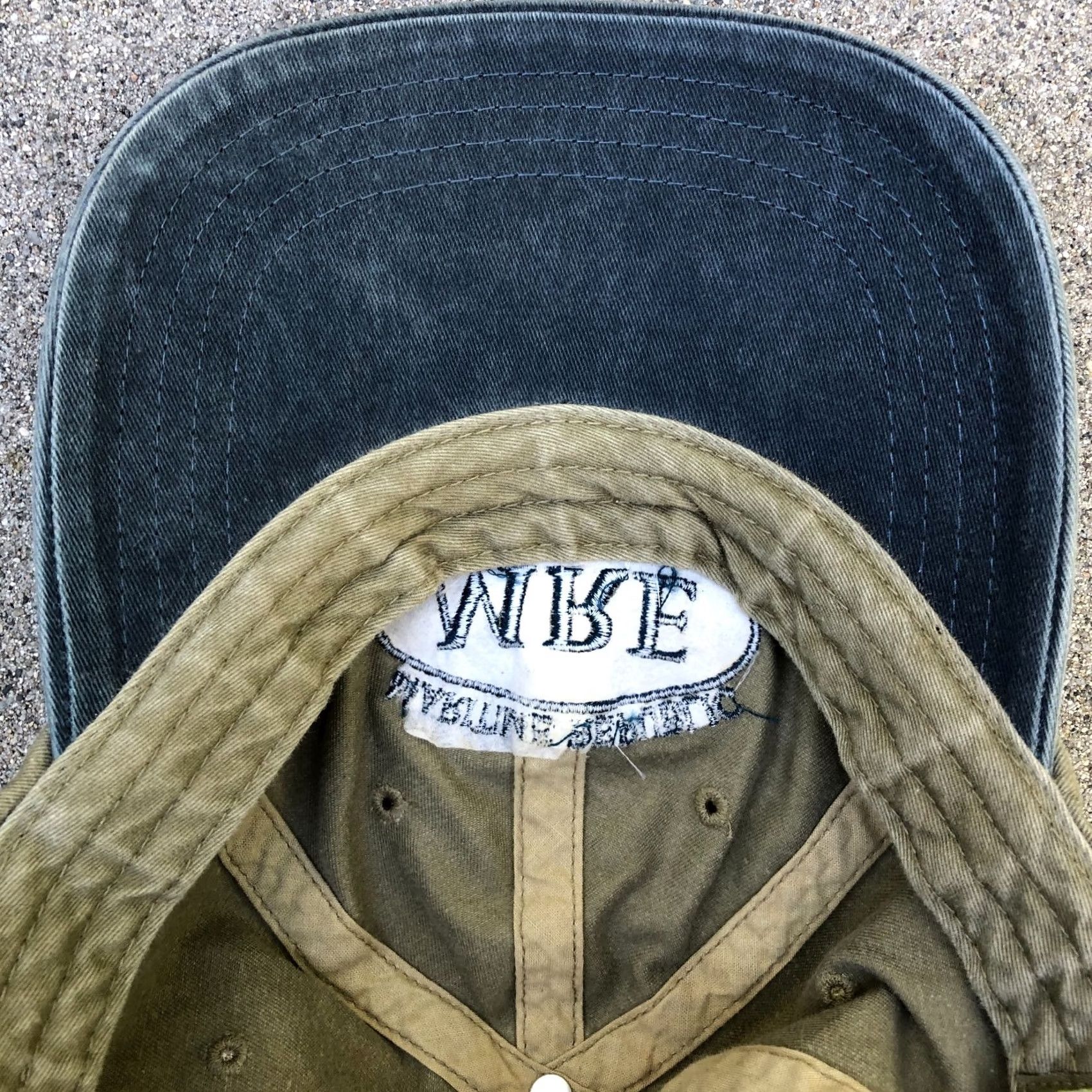 Vintage VINTAGE Jensen Headwear Maritime Republic of Eastport Hat Mens One Size Beige Baseball Cap Adjustable Cotton Cap Size ONE SIZE - 6 Thumbnail