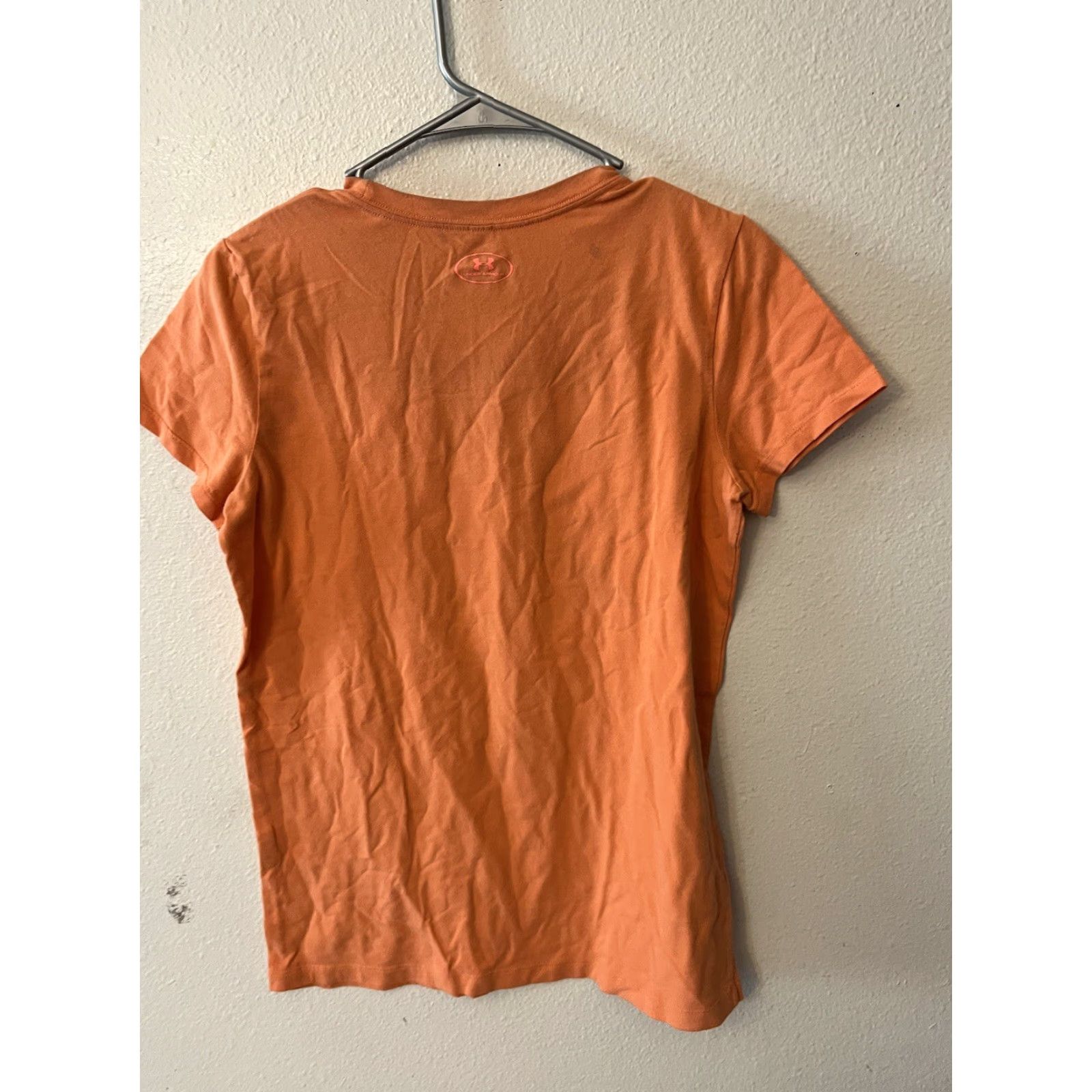 Under Armour Under Armour Women’s V-Neck T-Shirt Size Small Orange Graphic Size S / US 4 / IT 40 - 2 Thumbnail