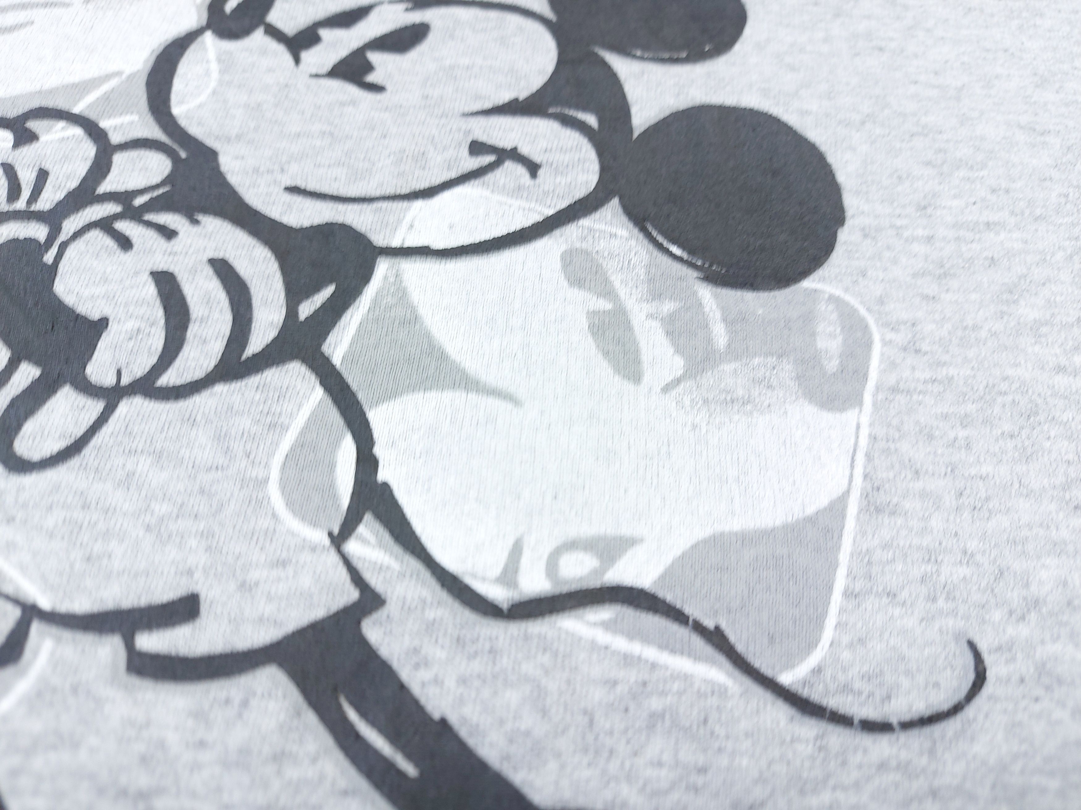Disney × Mickey Mouse × Vintage Vintage 90s Disney Mickey Mouse USA Short Sleeve Gray Tee Size US XXL / EU 58 / 5 - 4 Thumbnail