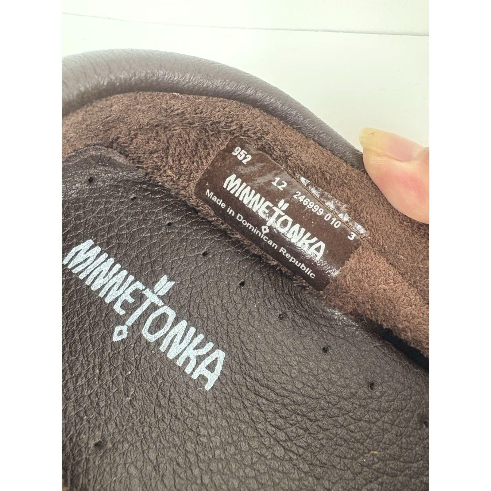 Minnetonka Minnetonka Moccasins Men's Casual Slip On Leather Shoes Size 12 Brown Outdoor Nature Size US 12 / EU 45 - 5 Thumbnail