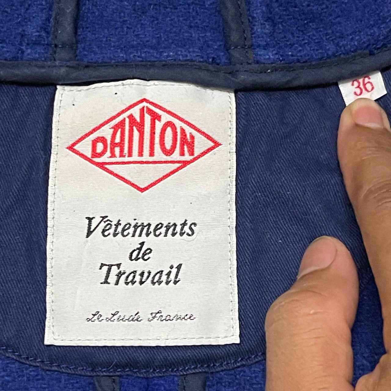 Danton Vintage Danton Vetements de Travail Wool Hooded Coat Size US XS / EU 42 / 0 - 6 Thumbnail