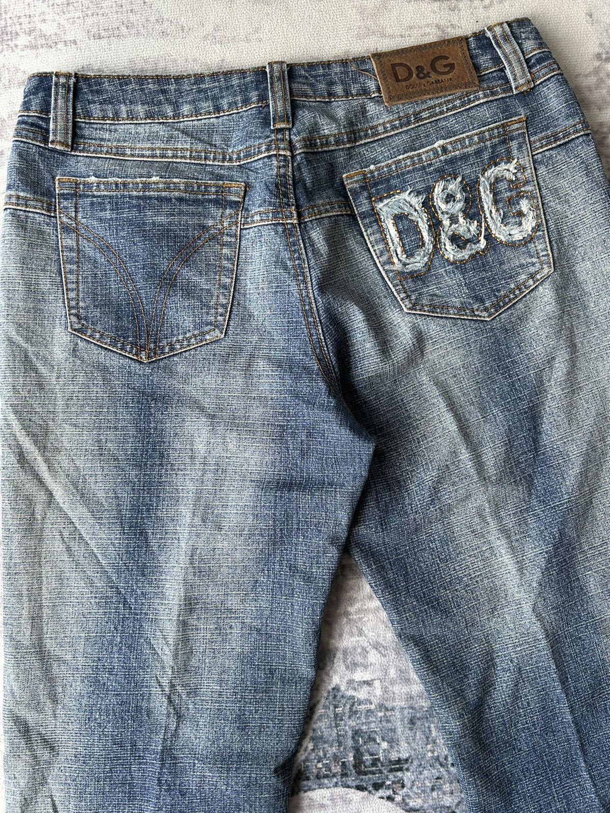 image of Dolce Gabbana D&g Embroidery Jeans in Denim, Men's (Size 31)