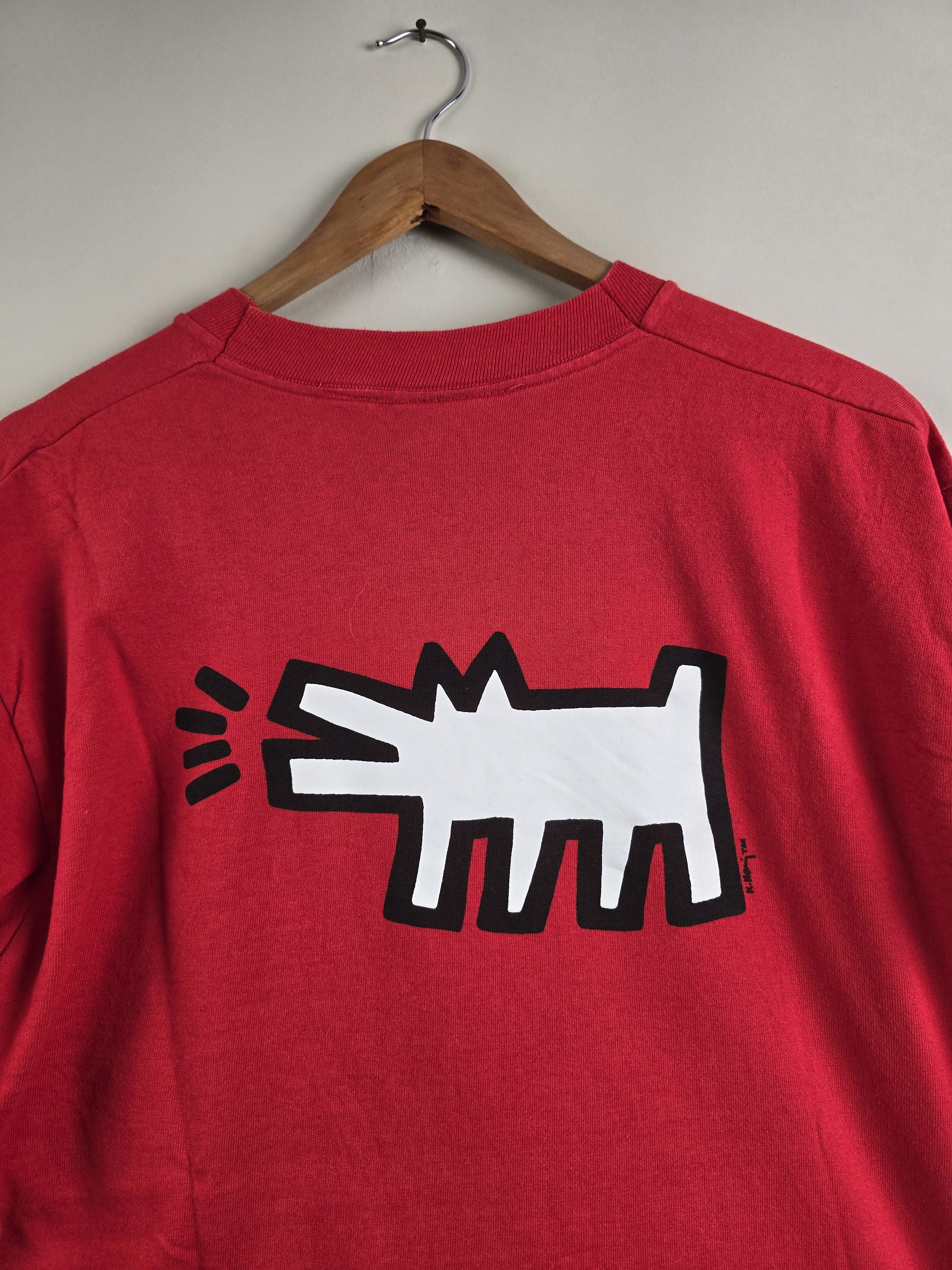 Keith Haring × Vintage 80s Keith Haring Baby Pop Shop Art Tee L 21" 31" Size US L / EU 52-54 / 3 - 3 Thumbnail