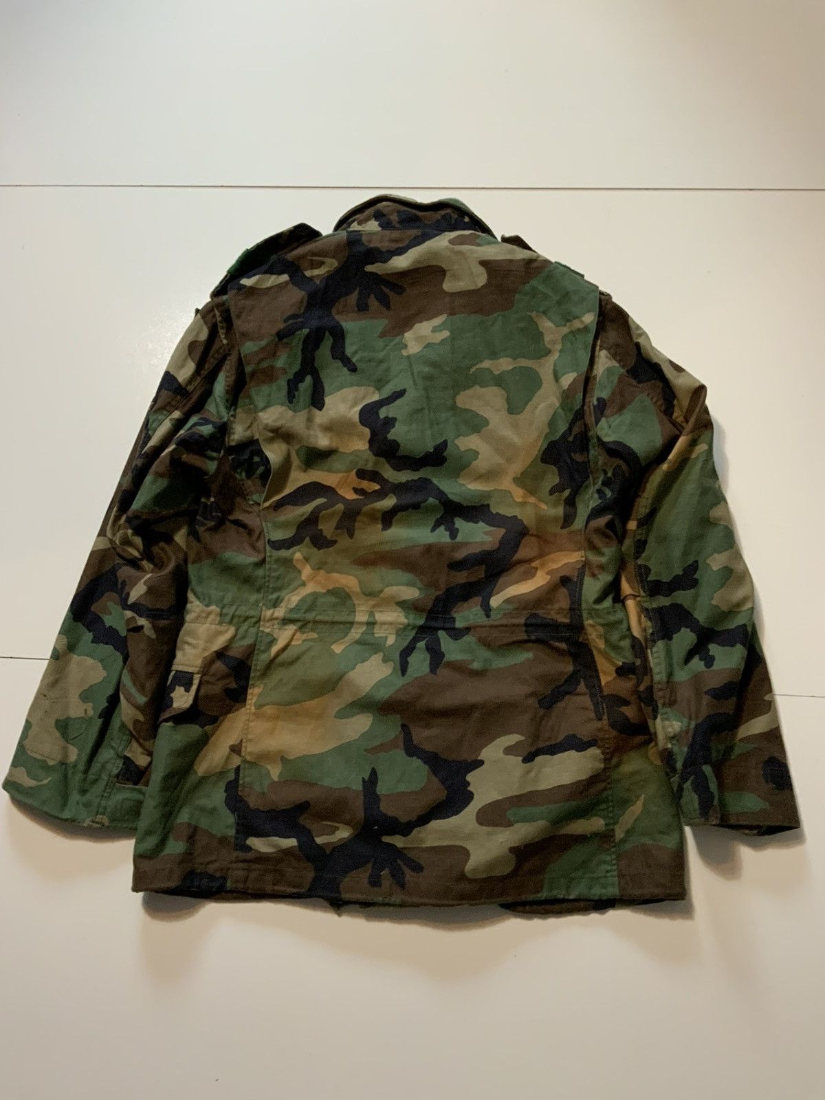 Vintage Vintage US Army Woodland Camo 1st Infantry Field Jacket Size US S / EU 44-46 / 1 - 2 Thumbnail