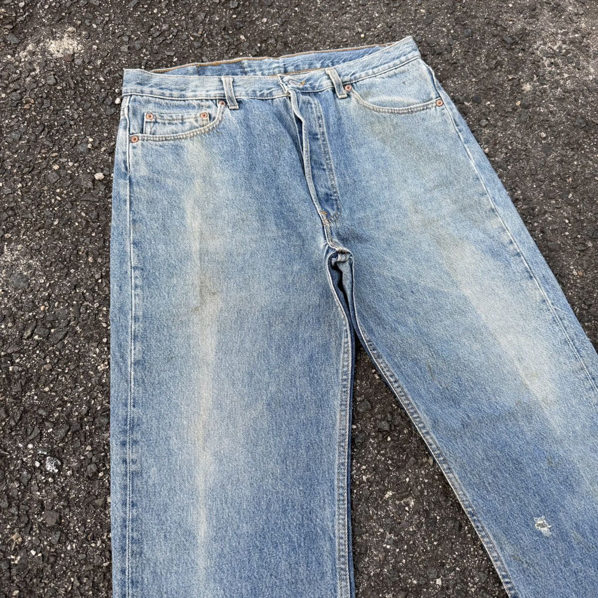 Levi's Vintage Clothing W35 VINTAGE LEVI'S 501 USA 91' FADED DENIM JEAN PANTS Size US 35 - 10 Thumbnail