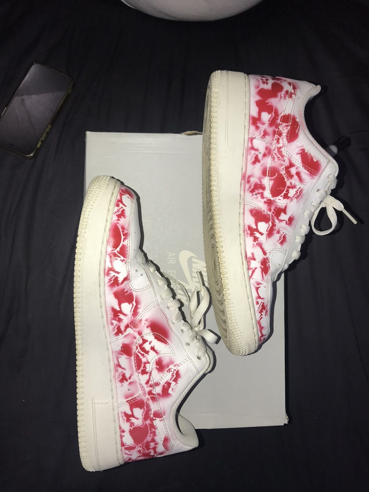 Kitowares × Nike Kito Wares Nike Air Force 1 Red Catacombs Size US 9.5 / EU 42-43 - 2 Thumbnail