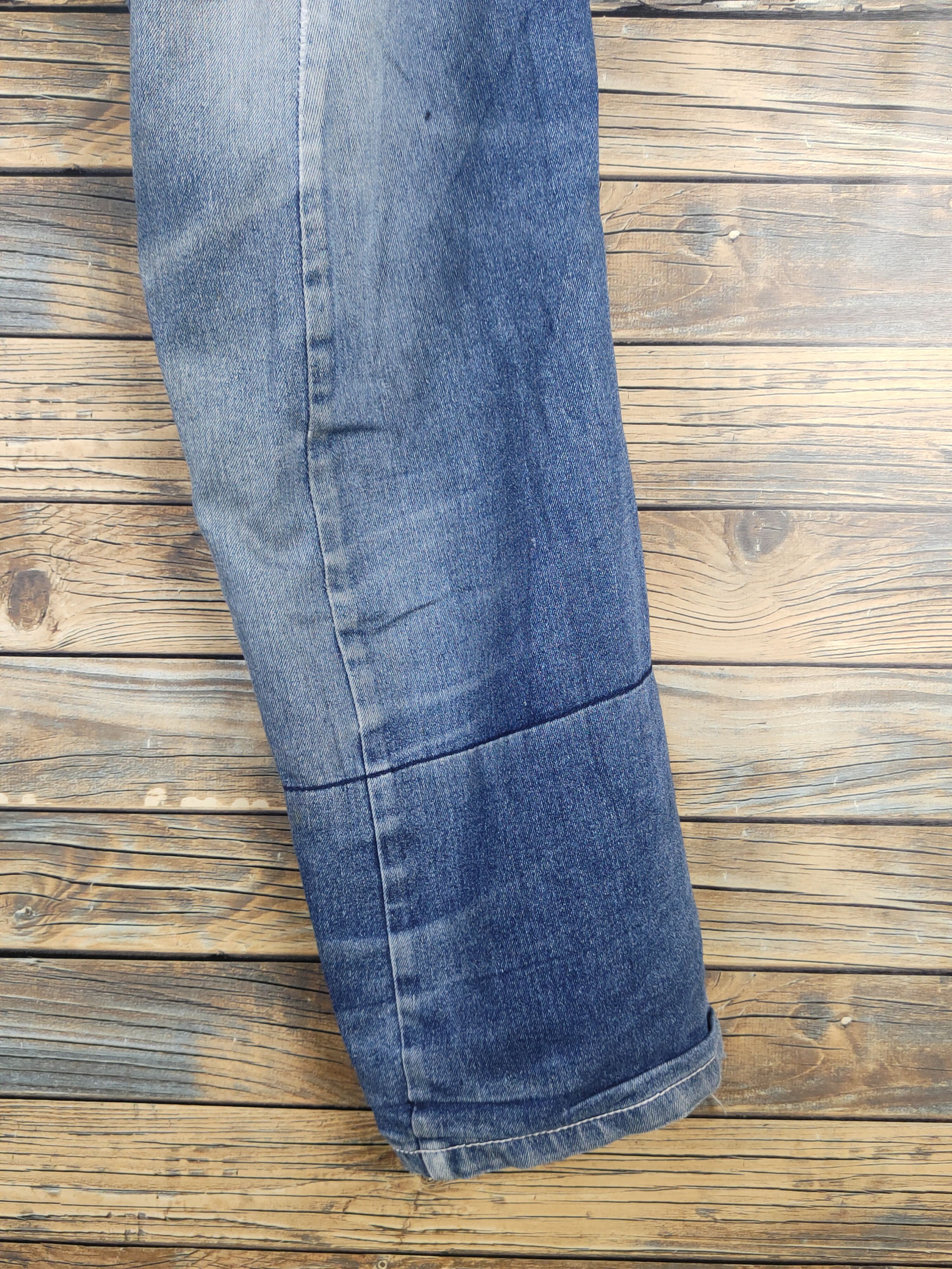 Japanese Brand UPST Upstart double waist Blue Ripped Soft Jeans #W1704 Size US 32 / EU 48 - 9 Thumbnail