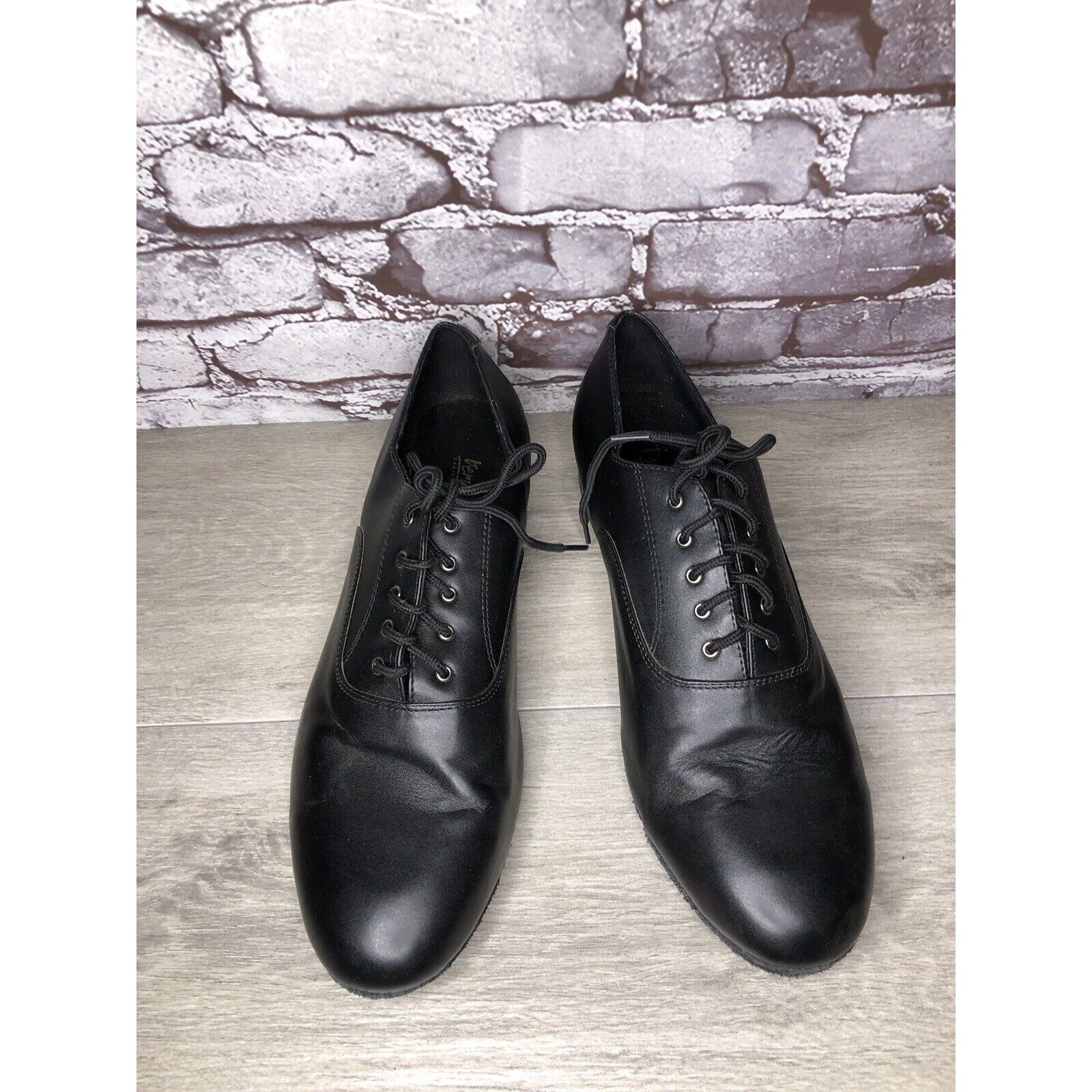 Other Very Fine Dance Shoes Black Salsa Ballroom Waltz Lace Up Men Size US 11.5 / EU 44-45 - 2 Thumbnail