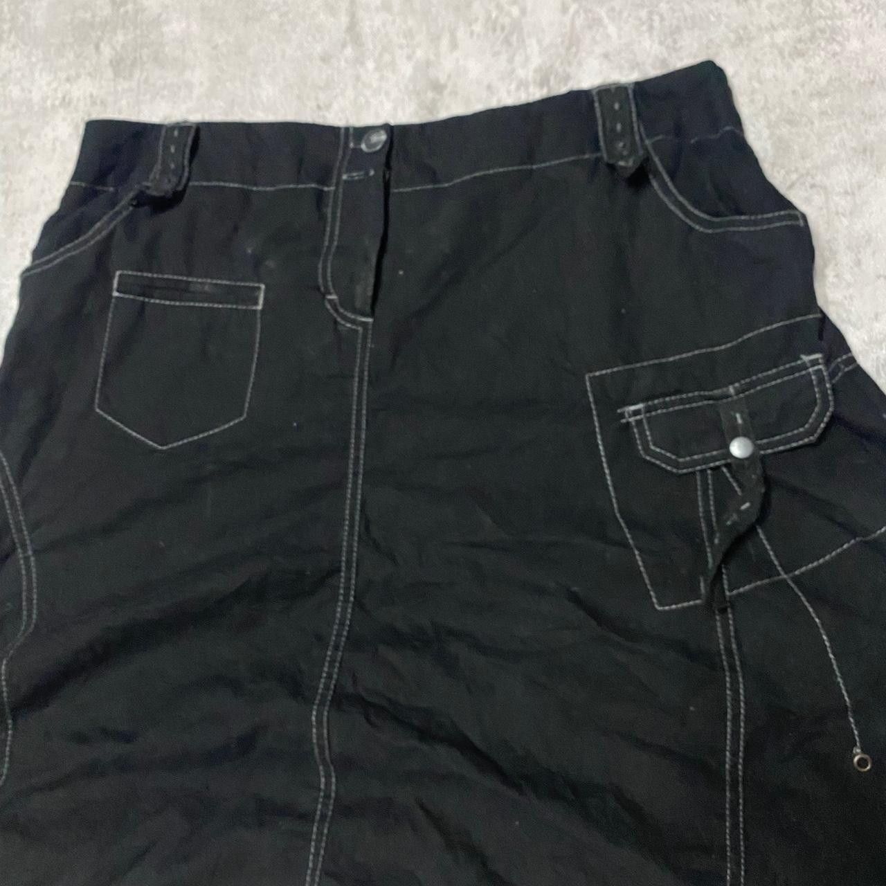 Other Black and grey pleated mini skirt with pockets Size 32" / US 10 / IT 46 - 2 Thumbnail