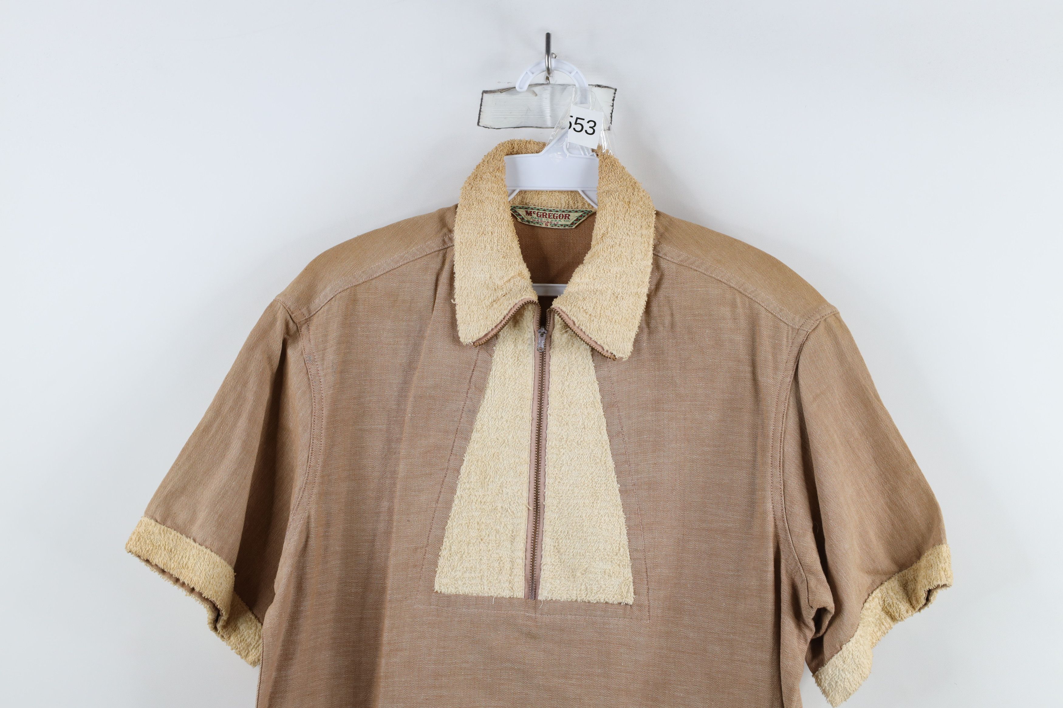 Vintage Vintage 50s 60s McGregor Chambray Terry Cloth Polo USA Size US S / EU 44-46 / 1 - 2 Thumbnail