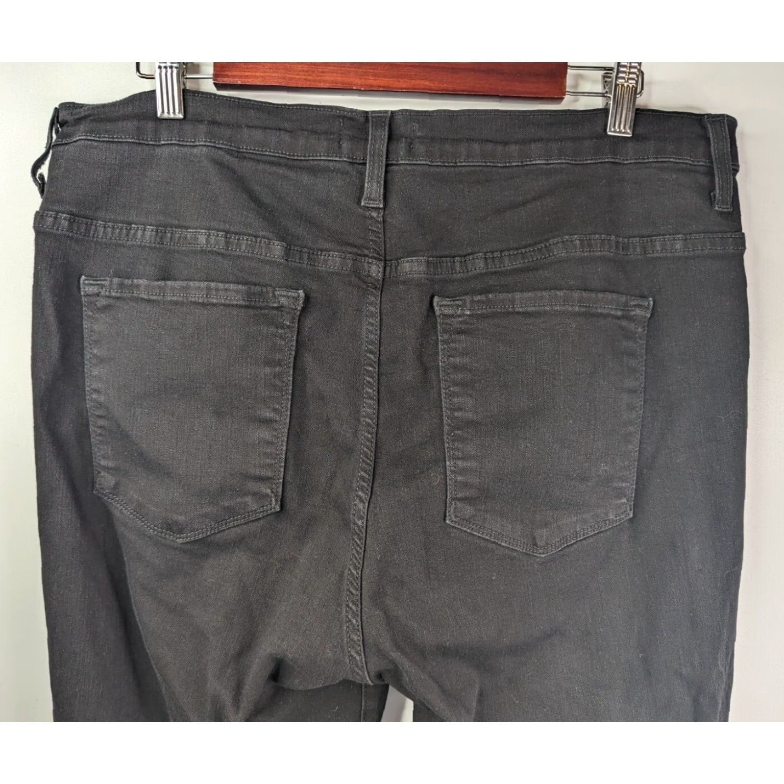 Vintage Judy Blue Jeans Skinny Black 2XL High Rise Stretch Denim 5-Pocket Slim Womens Size 40" / US 18 - 5 Thumbnail