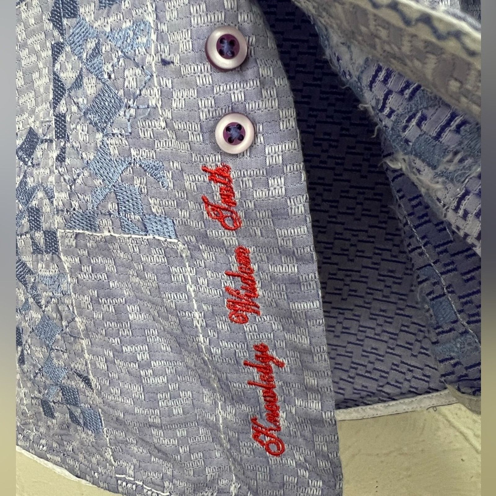 Robert Graham Robert Graham Men’s Dress Shirt Contrast Cuff Shirts Men's Size US XL / EU 56 / 4 - 4 Thumbnail