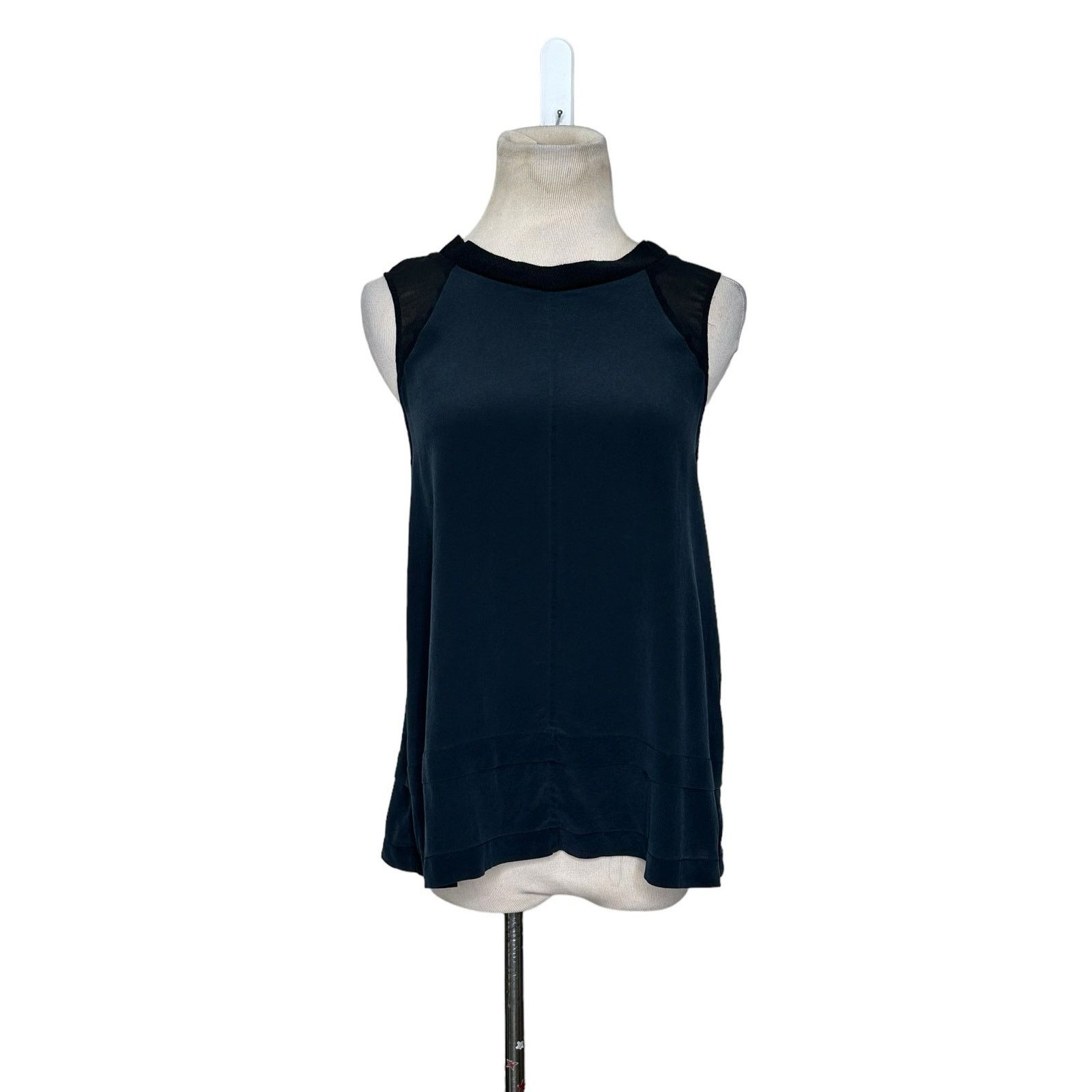 Madewell Madewell black silk sleeveless blouse size small Size S / US 4 / IT 40 - 8 Thumbnail