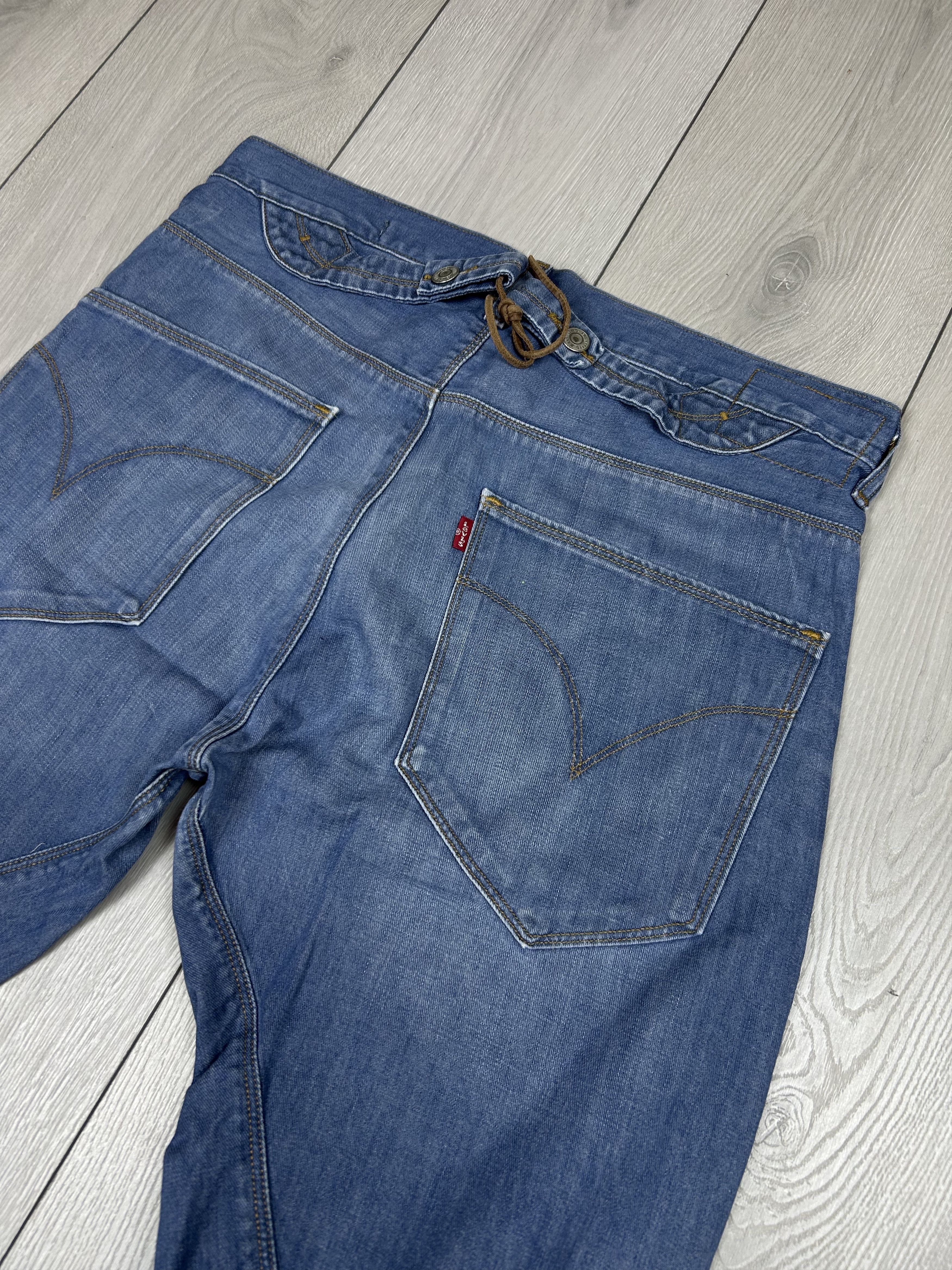 Levi's Vintage Clothing Levis Engineered Denim Shorts Buckle Back Tag Size L Blue Size US 34 / EU 50 - 2 Thumbnail