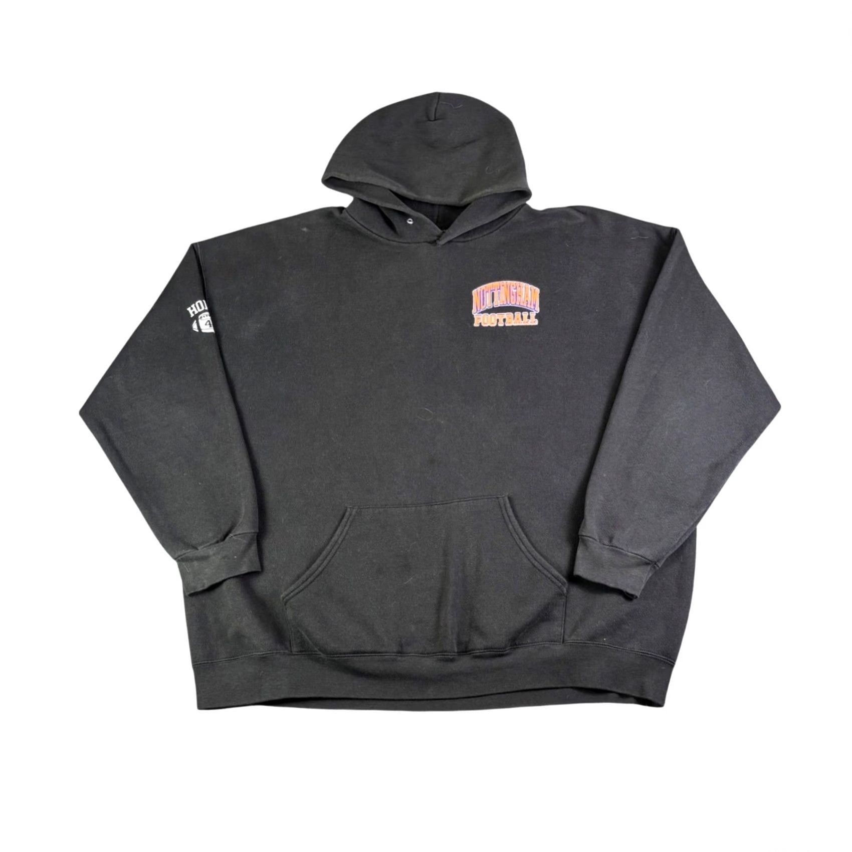 Vintage VINTAGE Nottingham Football Bulldog Hoodie Black Orange Blue Graphic Mens 2XL Size US XXL / EU 58 / 5 - 3 Thumbnail