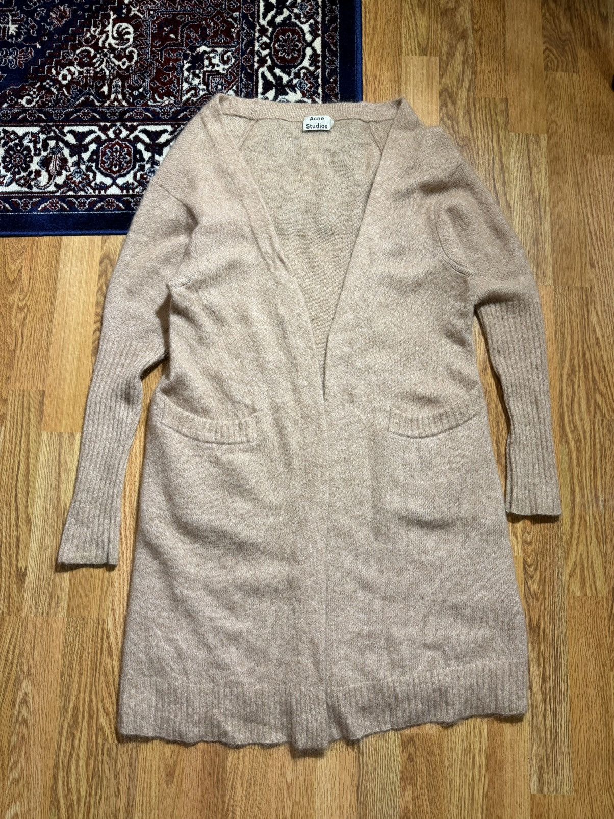 Acne Studios Acne Studios Raya Mohair Cardigan - Dusty Paw Beige - Size S Size S / US 4 / IT 40 - 1 Thumbnail