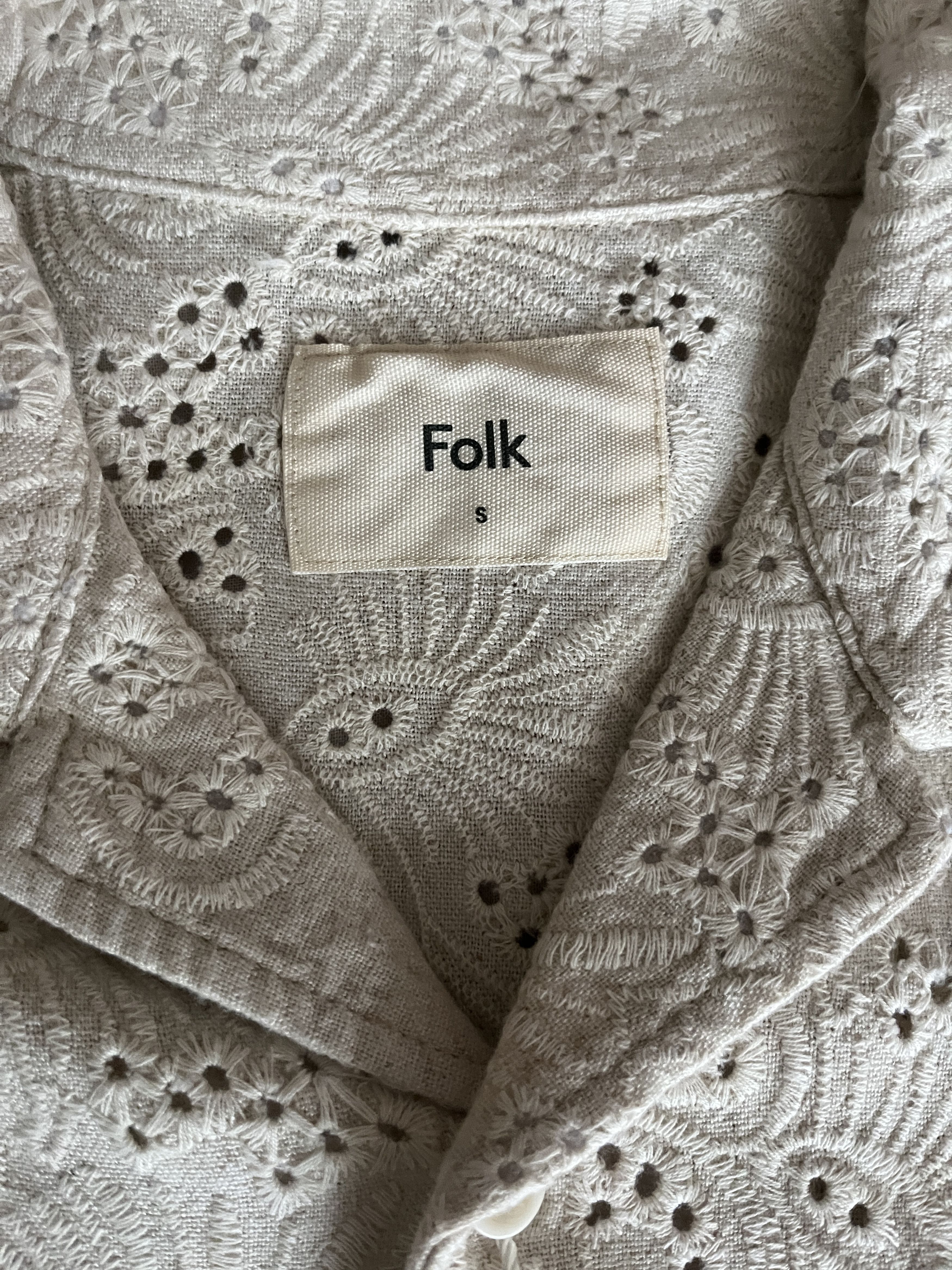 Folk Folk Crochet Eyelet Summer Button Up Size US S / EU 44-46 / 1 - 2 Thumbnail