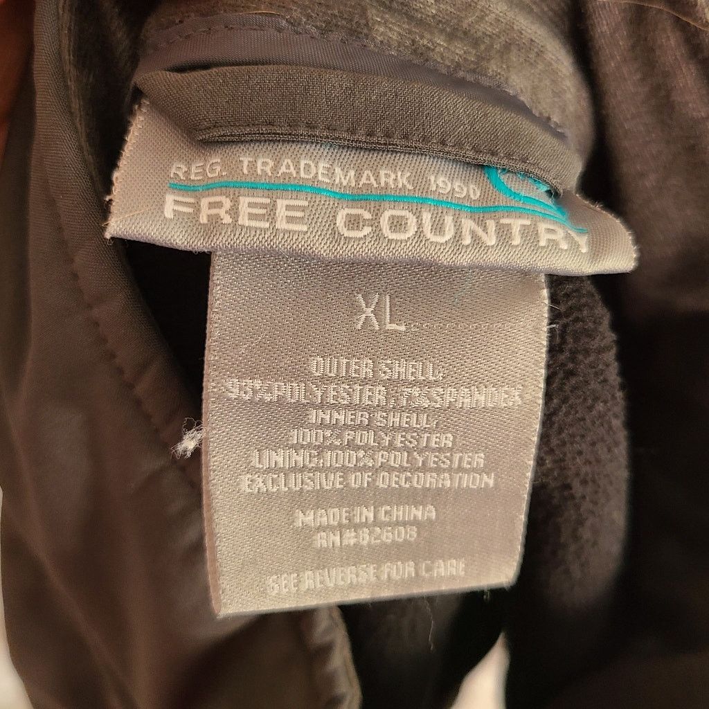 Free Country Free Country black gray full zip colorblock jacket size xl Size US XL / EU 56 / 4 - 10 Thumbnail