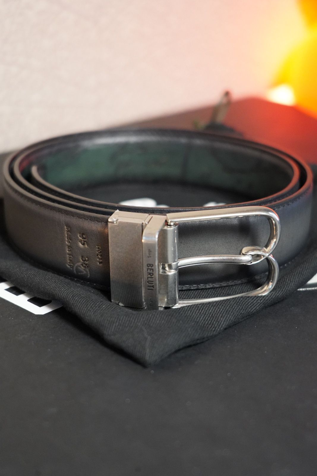 Berluti Berluti B Volute Reversible Belt 95 Scritto Venezia Leather Size ONE SIZE - 8 Thumbnail