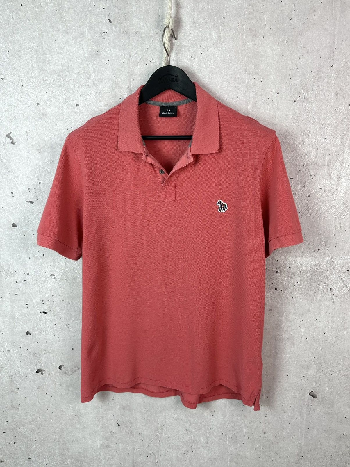 Paul Smith PS Paul Smith Logo Men’s Coral Cotton Short Sleeve Polo Size US L / EU 52-54 / 3 - 1 Thumbnail