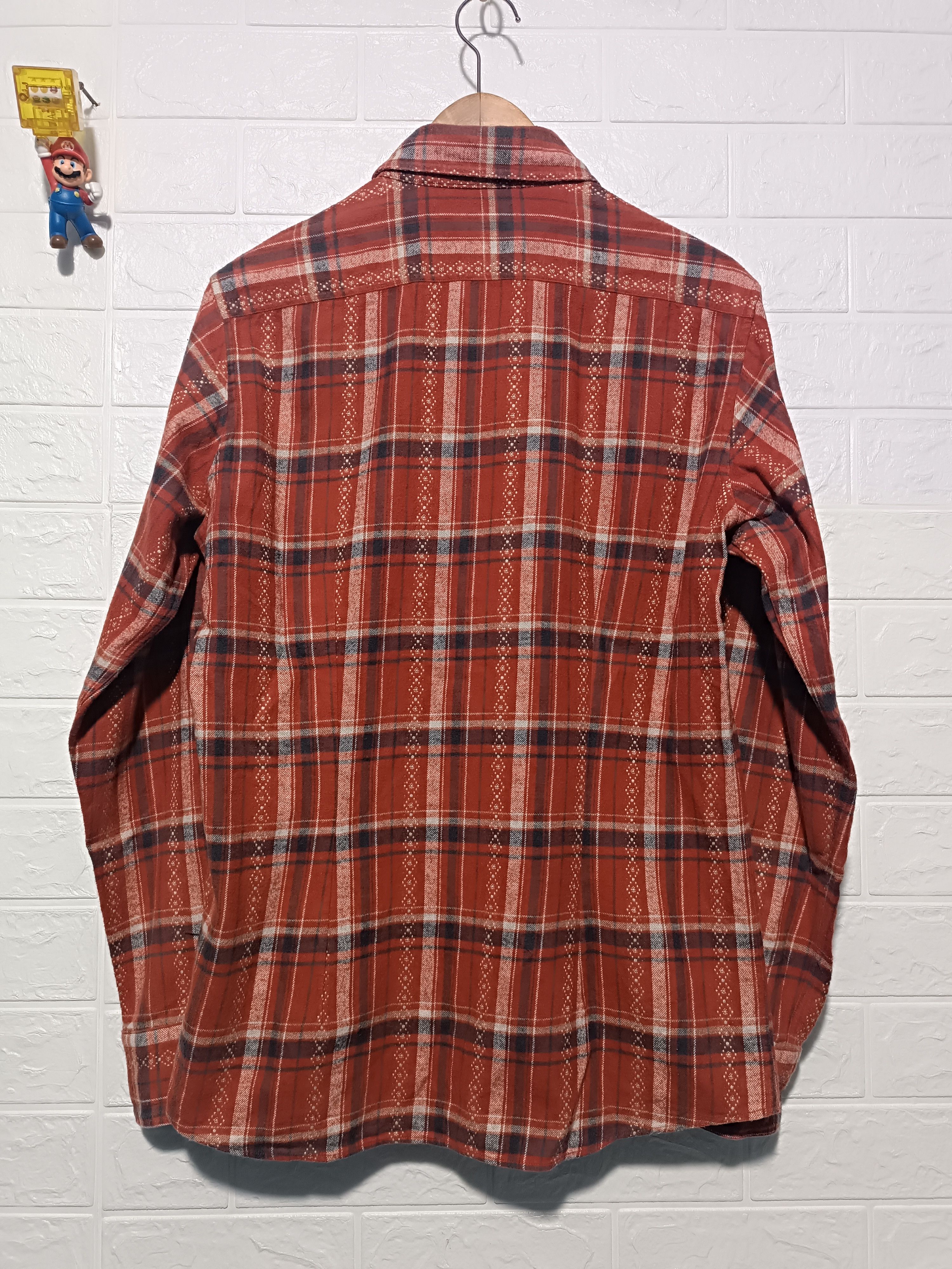291295=Homme Vintage 291295=Homme Flannel Shirt Red Plaid Long Sleeve Size US M / EU 48-50 / 2 - 4 Thumbnail