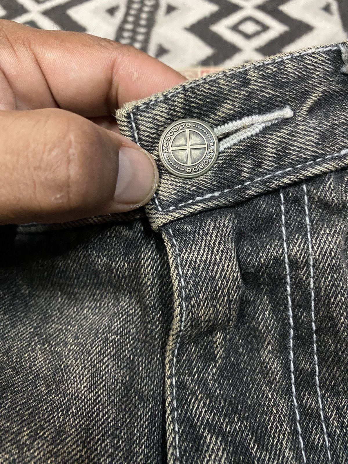 Designer × Japanese Brand Vintage Xescape Jeans Selvedge Size US 34 / EU 50 - 13 Thumbnail
