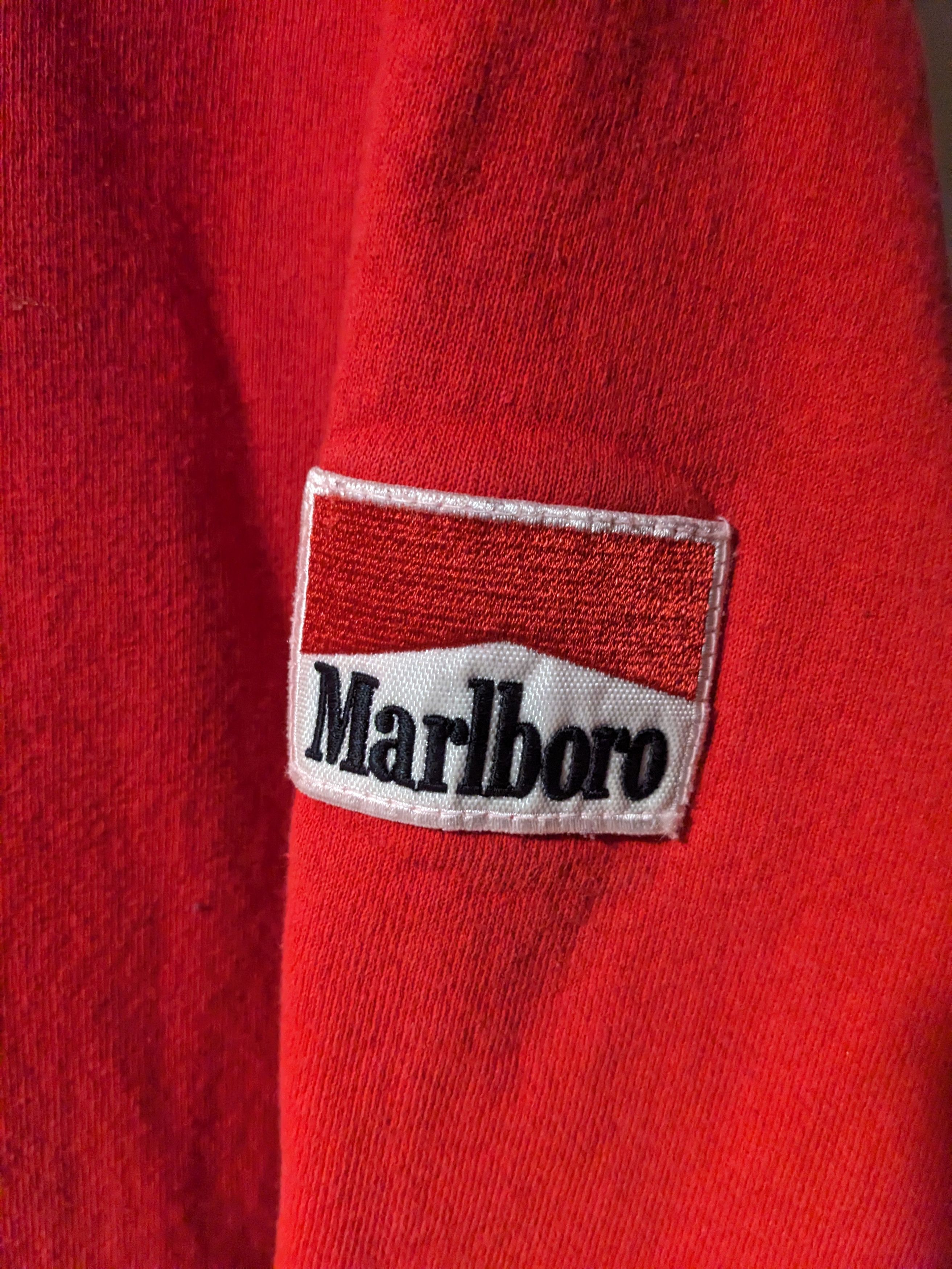 Marlboro Vintage 90s Marlboro Cigarettes Logo Essential Blank Hoodie Size US XL / EU 56 / 4 - 2 Thumbnail