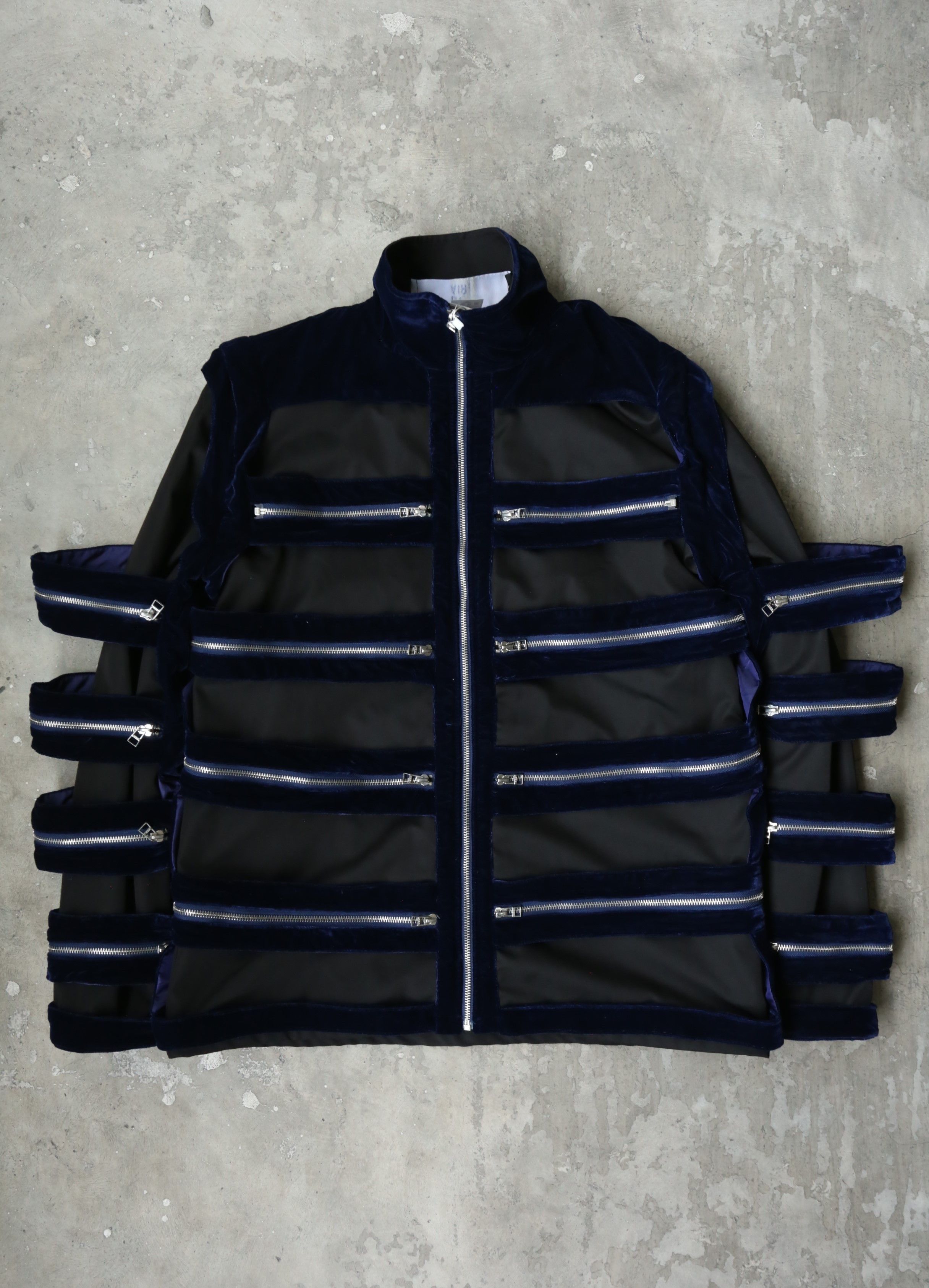 Hood By Air Hood By Air - F/W 14 - Velvet Skeleton Cage Jacket Size US M / EU 48-50 / 2 - 2 Thumbnail