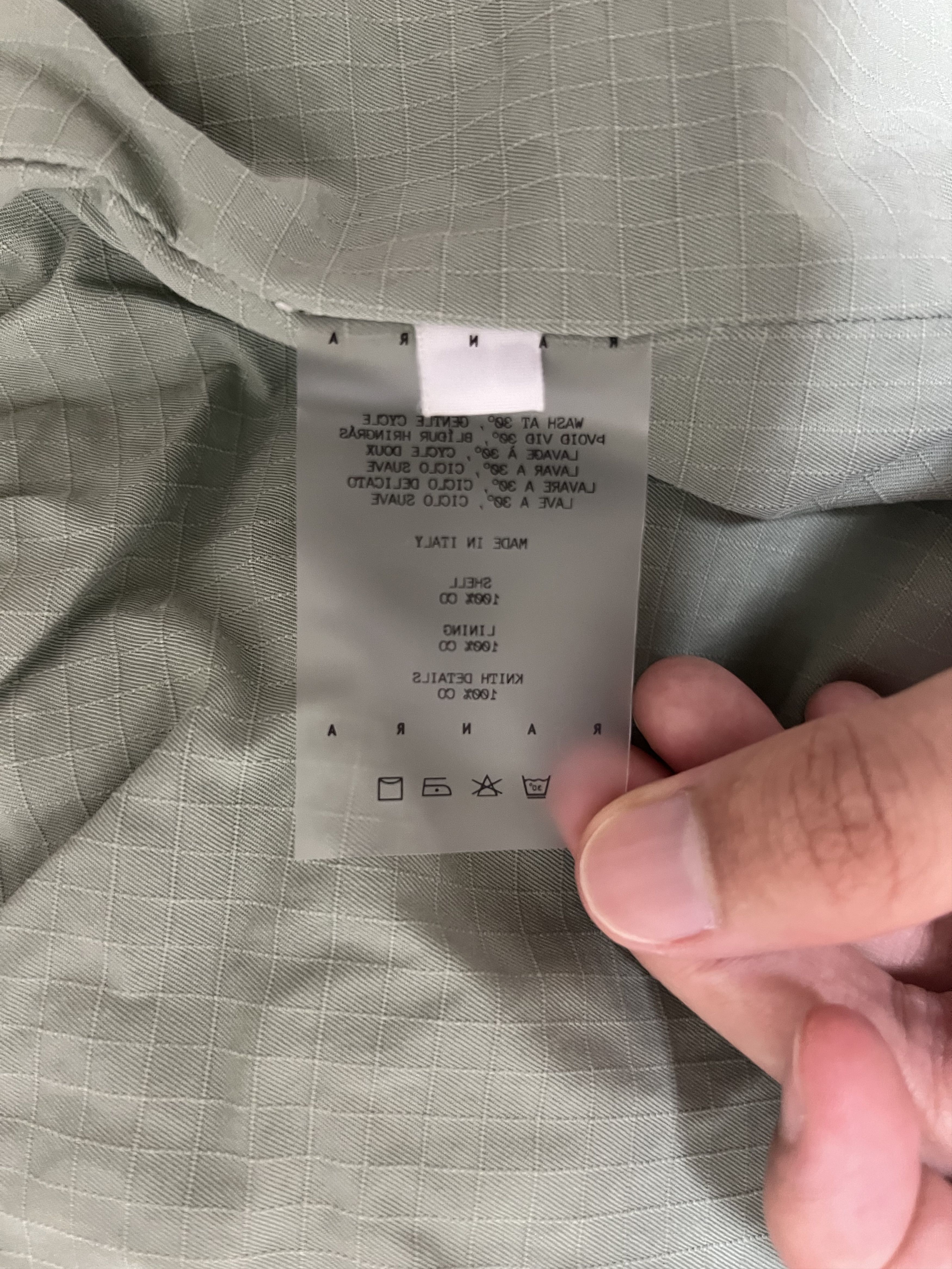 Arnar Mar Jonsson 💚 SS23 Ranra/Arnar Mar Jonsson Purs Hooded Jacket Oil Green Size US L / EU 52-54 / 3 - 9 Thumbnail