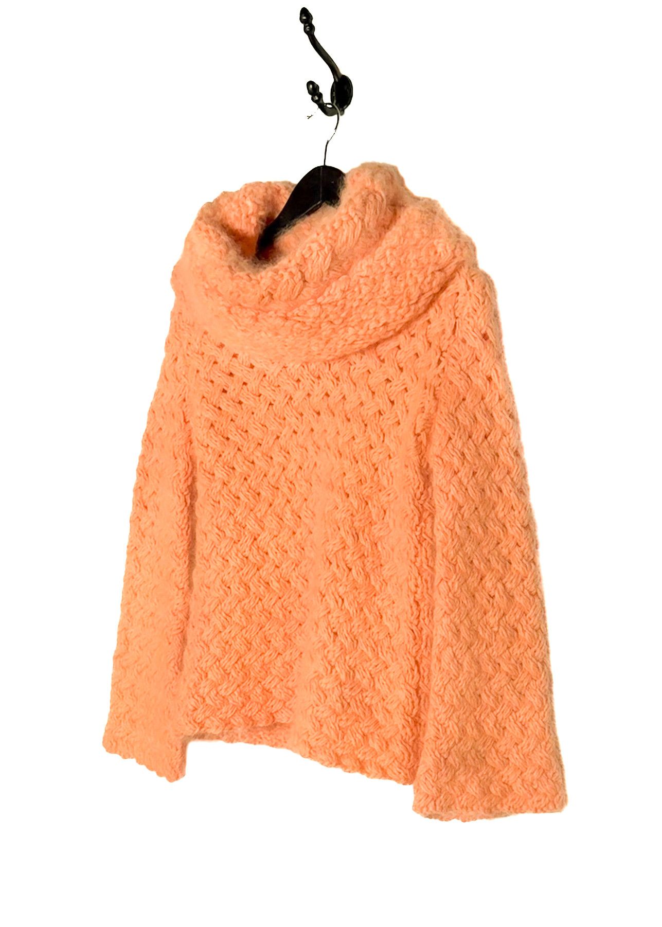 Orange angora sweater best sale