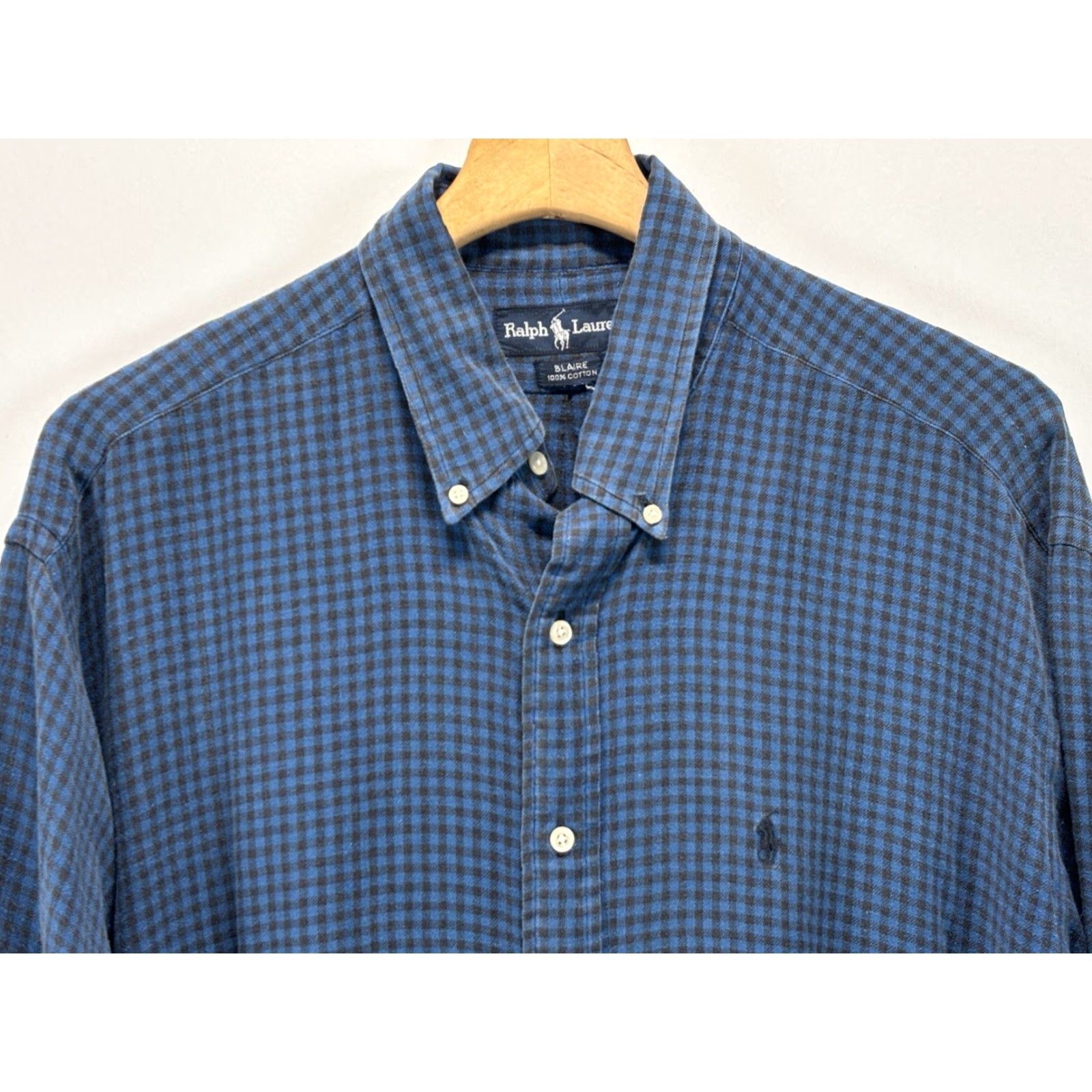 Ralph Lauren Ralph Lauren Blair’s Shirt XL Men Button-Down Blue Black Check Small Blue Shirt XL Button-Up Size US XL / EU 56 / 4 - 2 Thumbnail