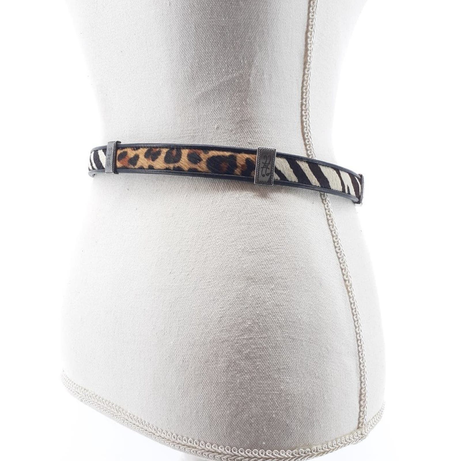 Brighton Vintage Brighton Belt Calf Hair Fur Zebra leopard Croc M Size ONE SIZE - 9 Thumbnail