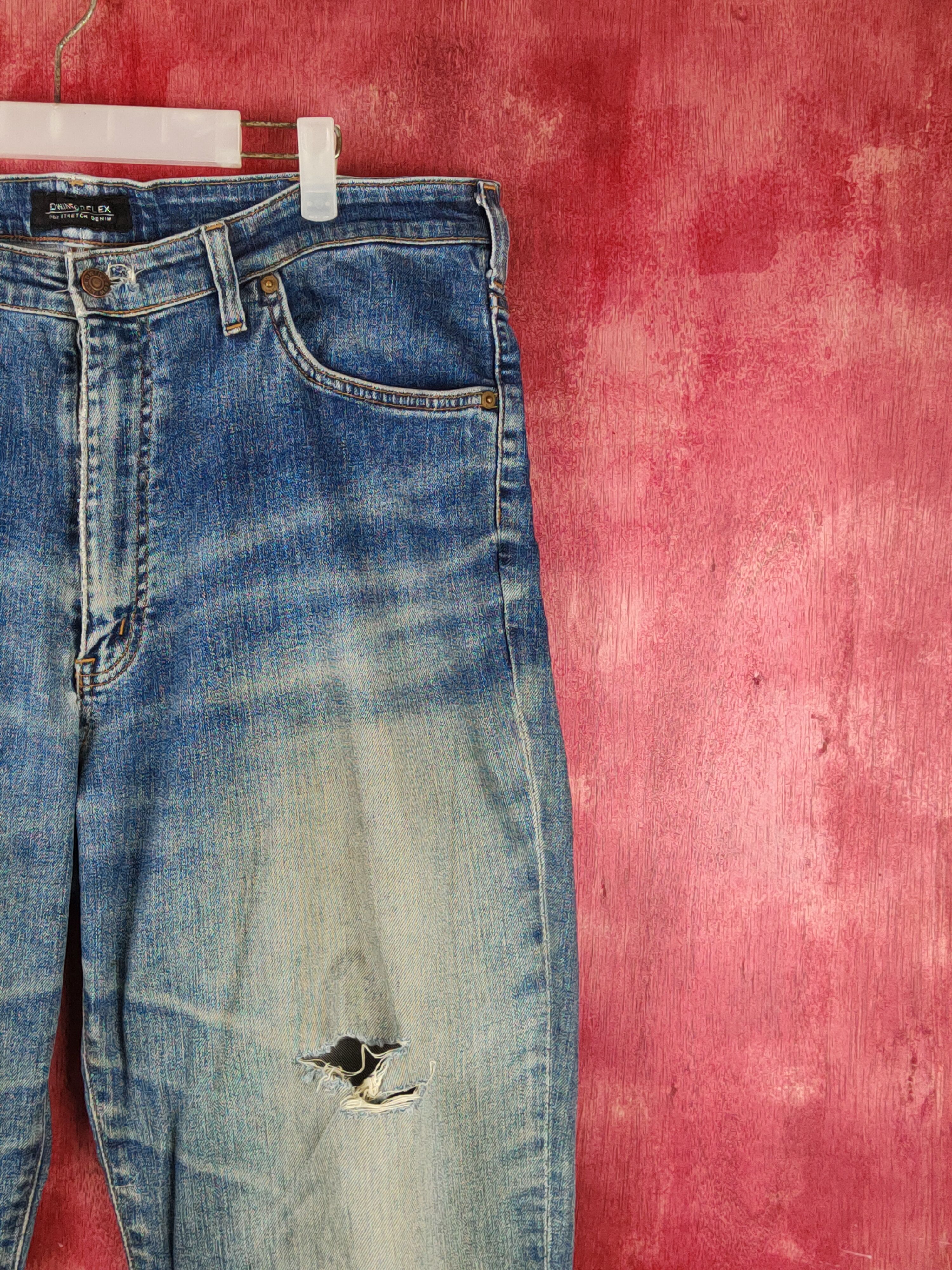 Edwin Edwin Dark Blue Distressed Multipocket Denim #S1609 Size US 35 - 6 Thumbnail