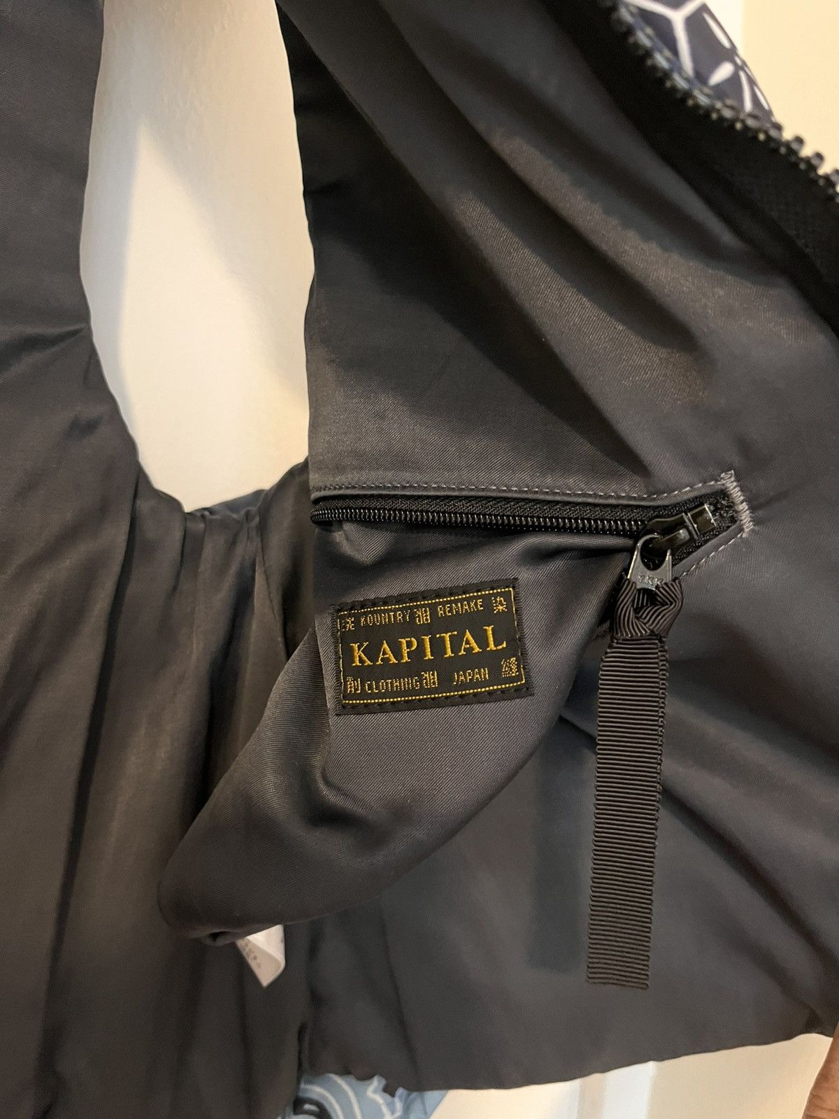 Kapital Blue Woven Kapital Puffer Vest Size ONE SIZE - 7 Thumbnail