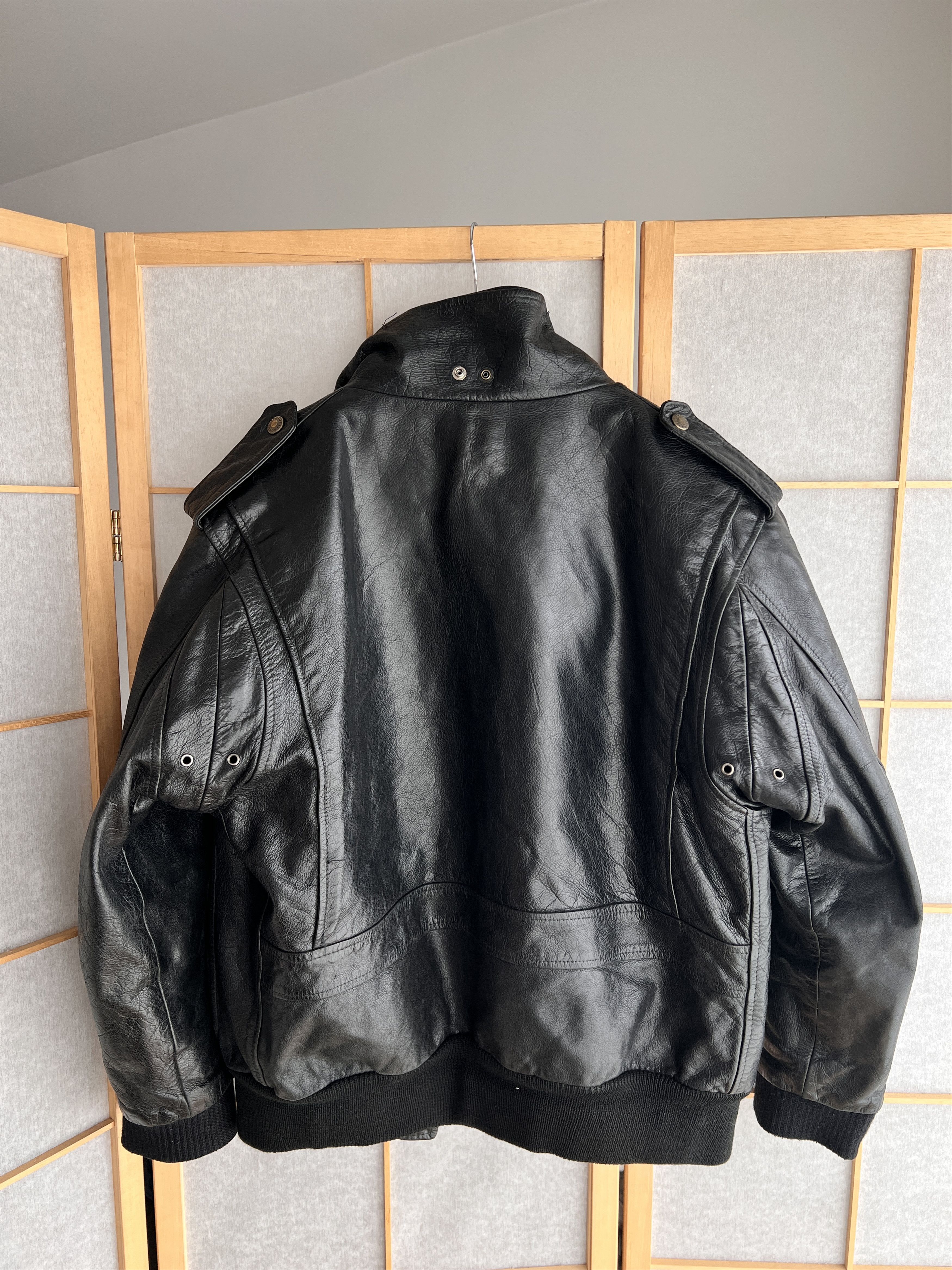 Diesel VTG Schott Avirex style leather bomber jacket US army flyer Size US M / EU 48-50 / 2 - 15 Thumbnail
