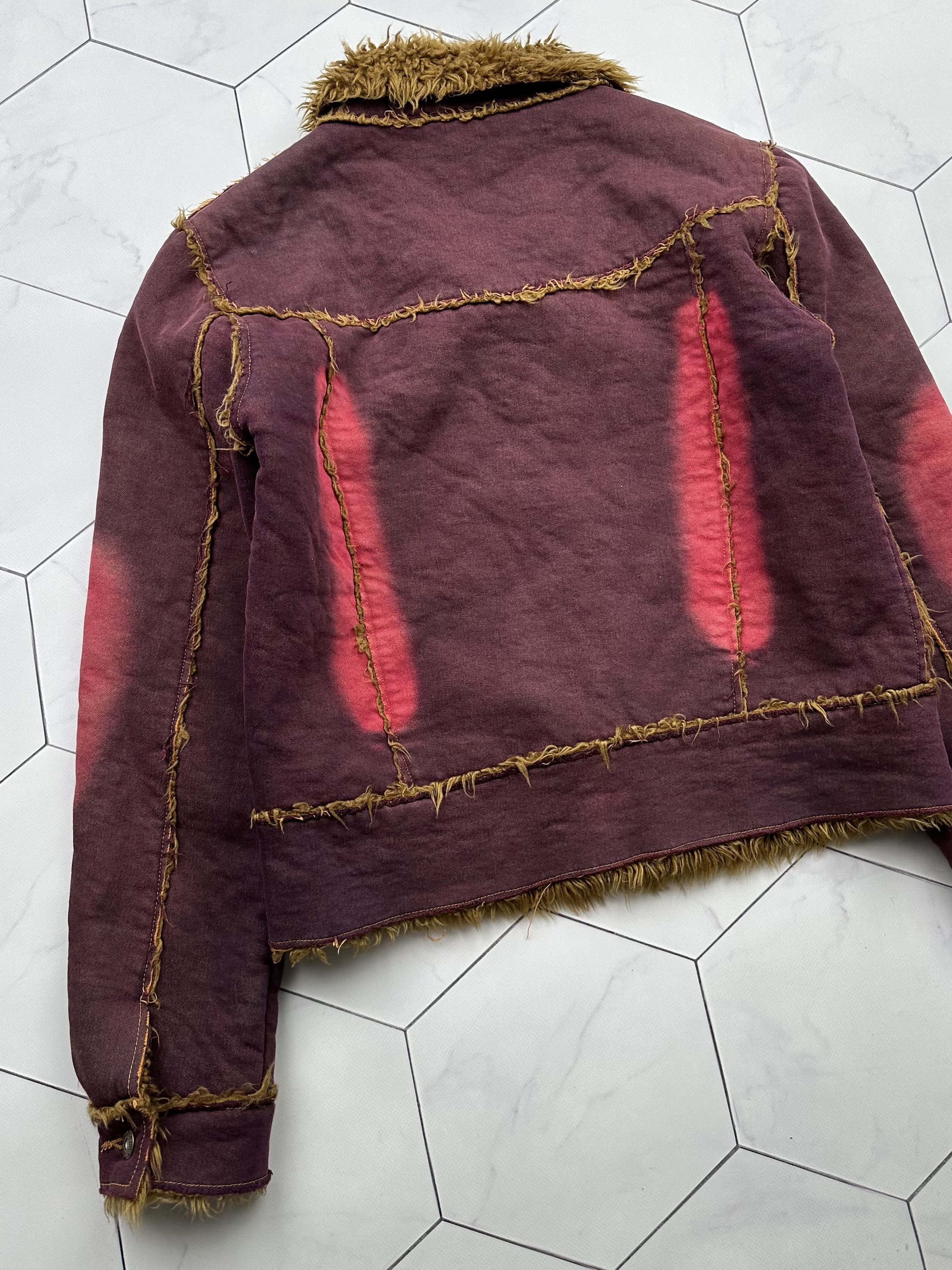 Vintage Vintage Faded Faux Sheepskin Jacket (B365)D15 E2 Size S / US 4 / IT 40 - 7 Thumbnail