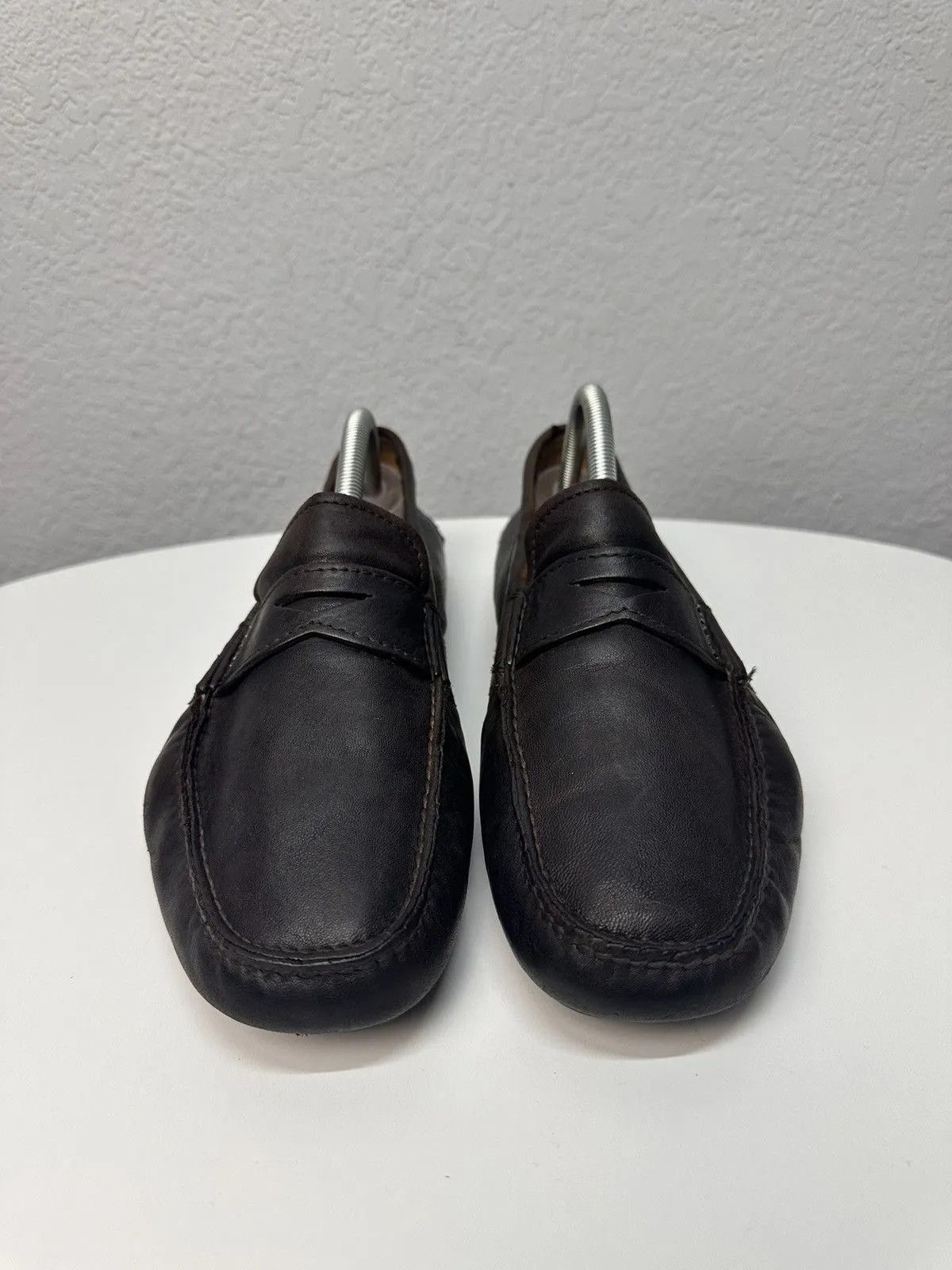 Vintage Prada Shoes Brown Leather Vintage Design luisvuitton Style Size US 9.5 / EU 42-43 - 2 Thumbnail