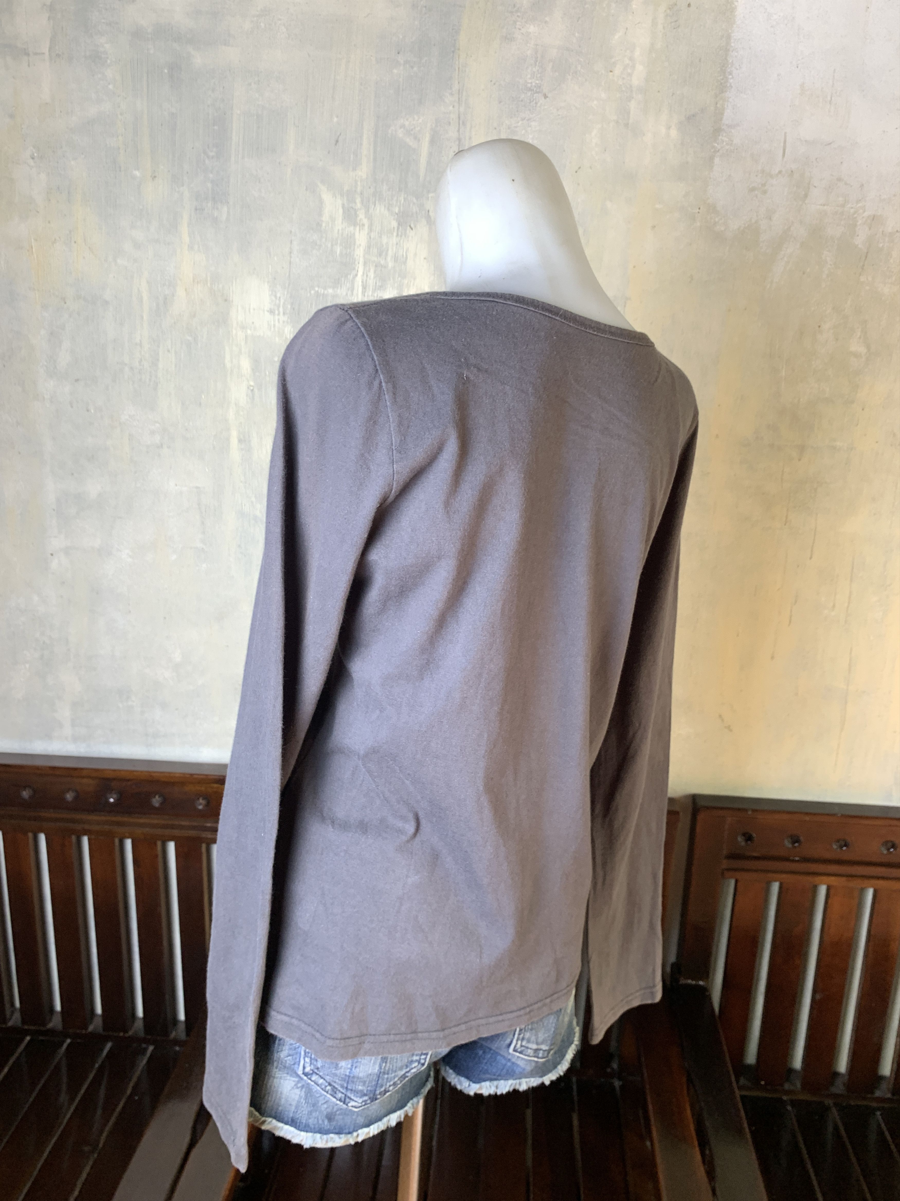 Japanese Brand Fatal Attraction Charcoal Negative Print Top (M) Size M / US 6-8 / IT 42-44 - 3 Thumbnail