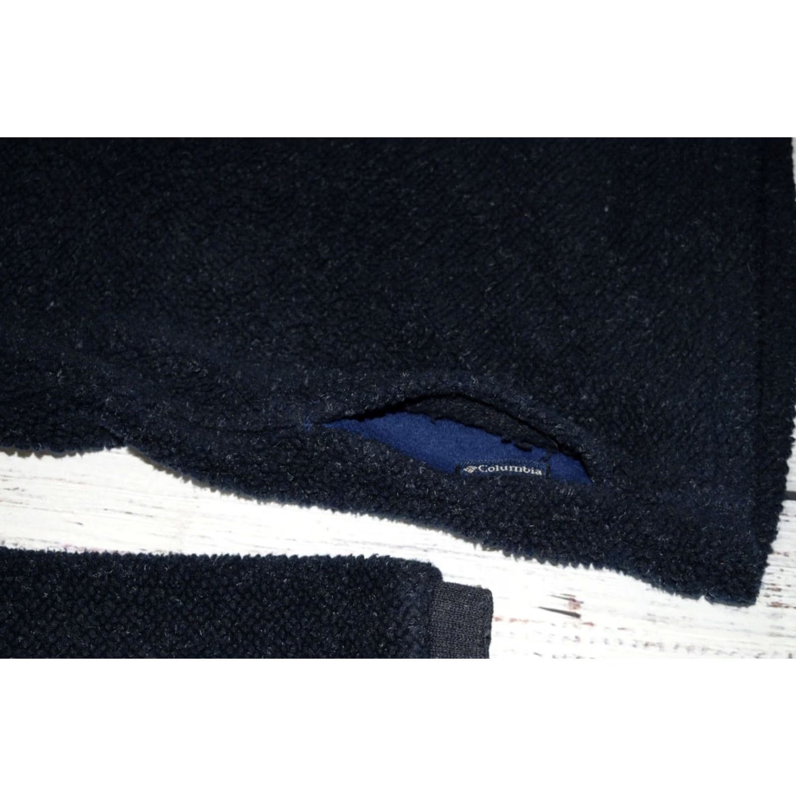 Vintage VINTAGE Columbia SHERPA ZIP Jacket MEN M NAVY Fleece 90s Outdoor Casual Logo/Full Zip (USA) Size US M / EU 48-50 / 2 - 5 Thumbnail